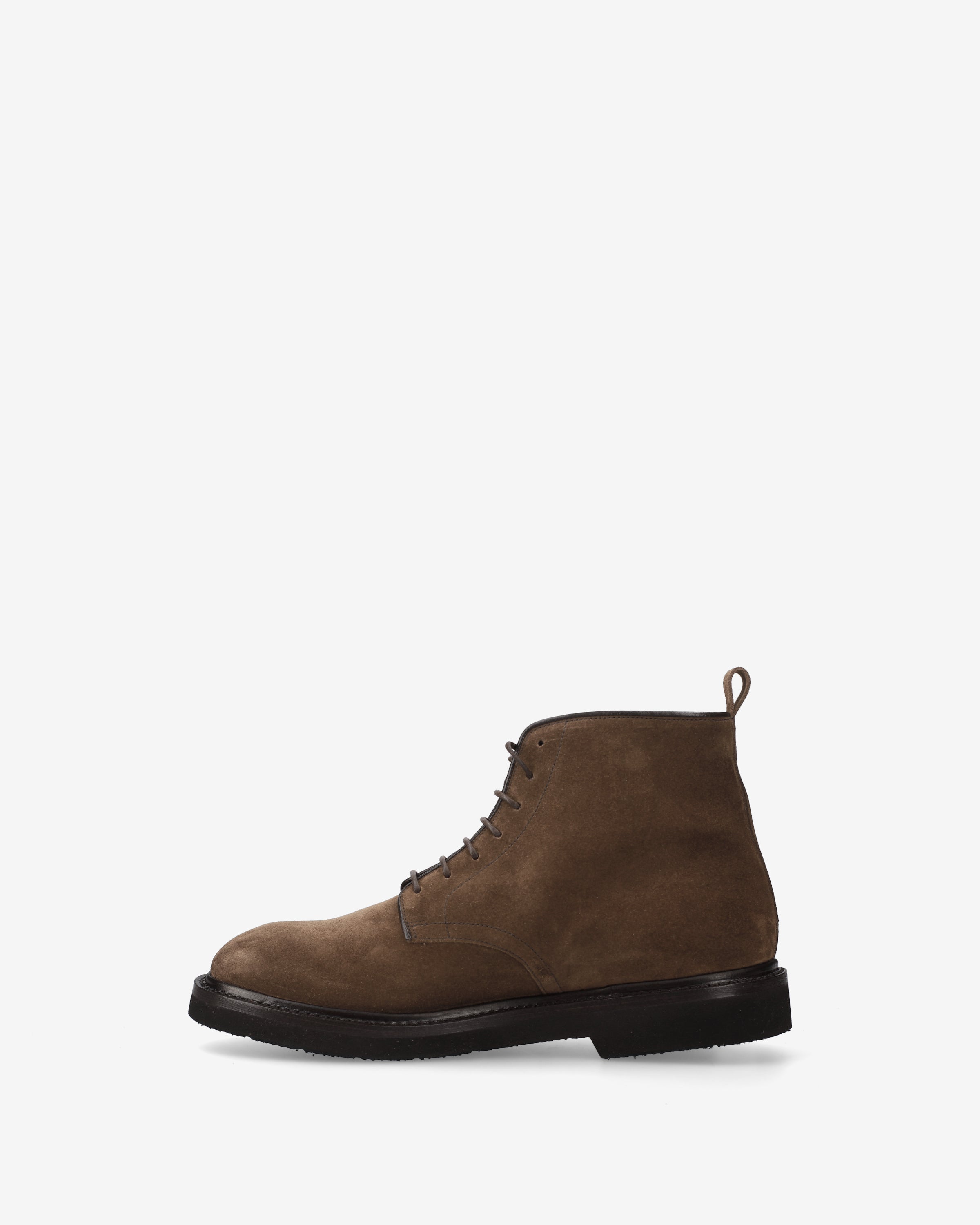 Premiata Boots Bottine Daim Marron à Lacets