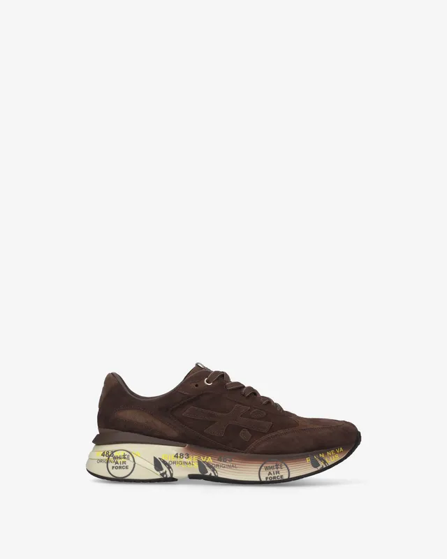 Premiata Moerun 8636 baskets daim marron foncé
