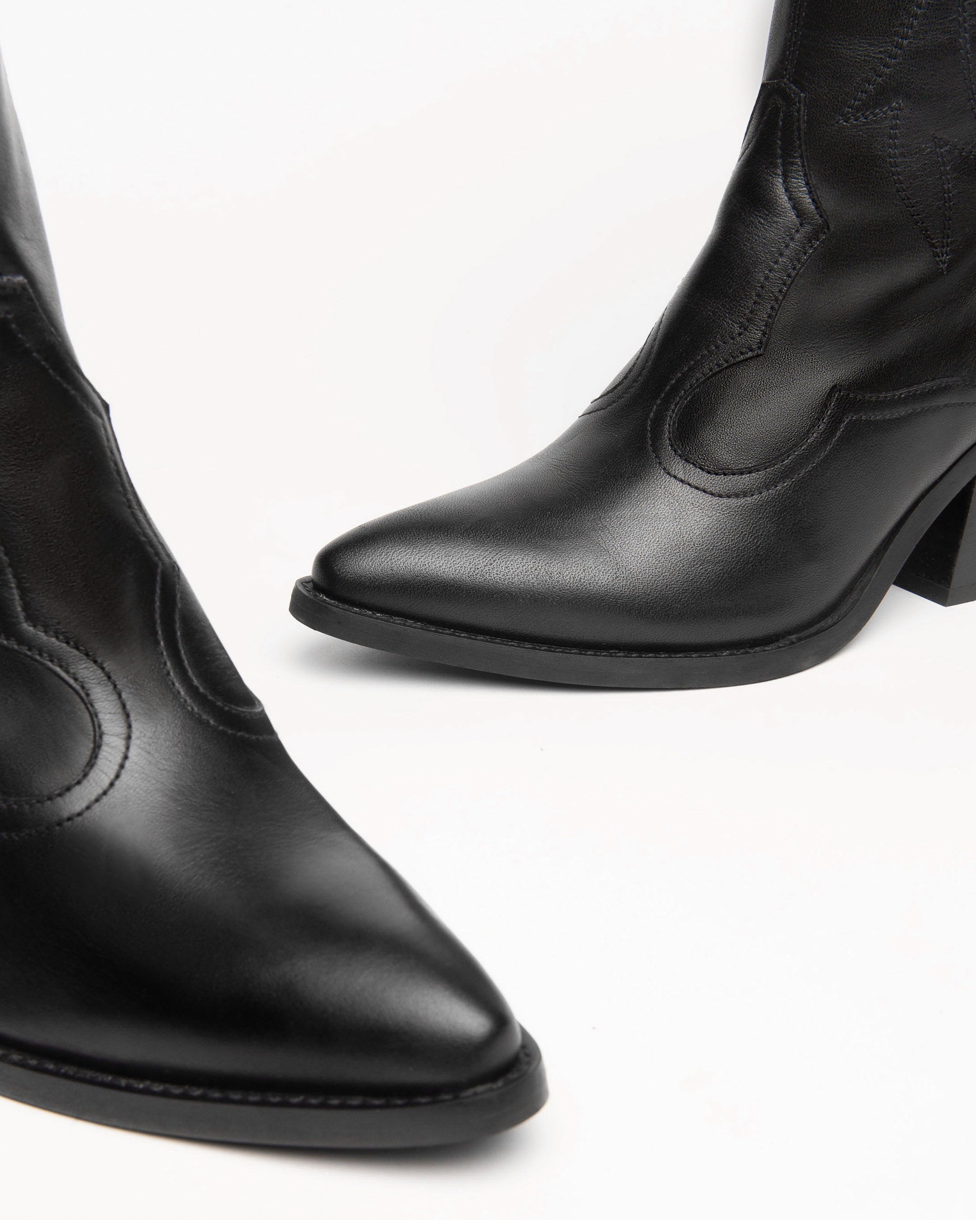 Nero Giardini Boots bottes cuir femme talon western 75 mm
