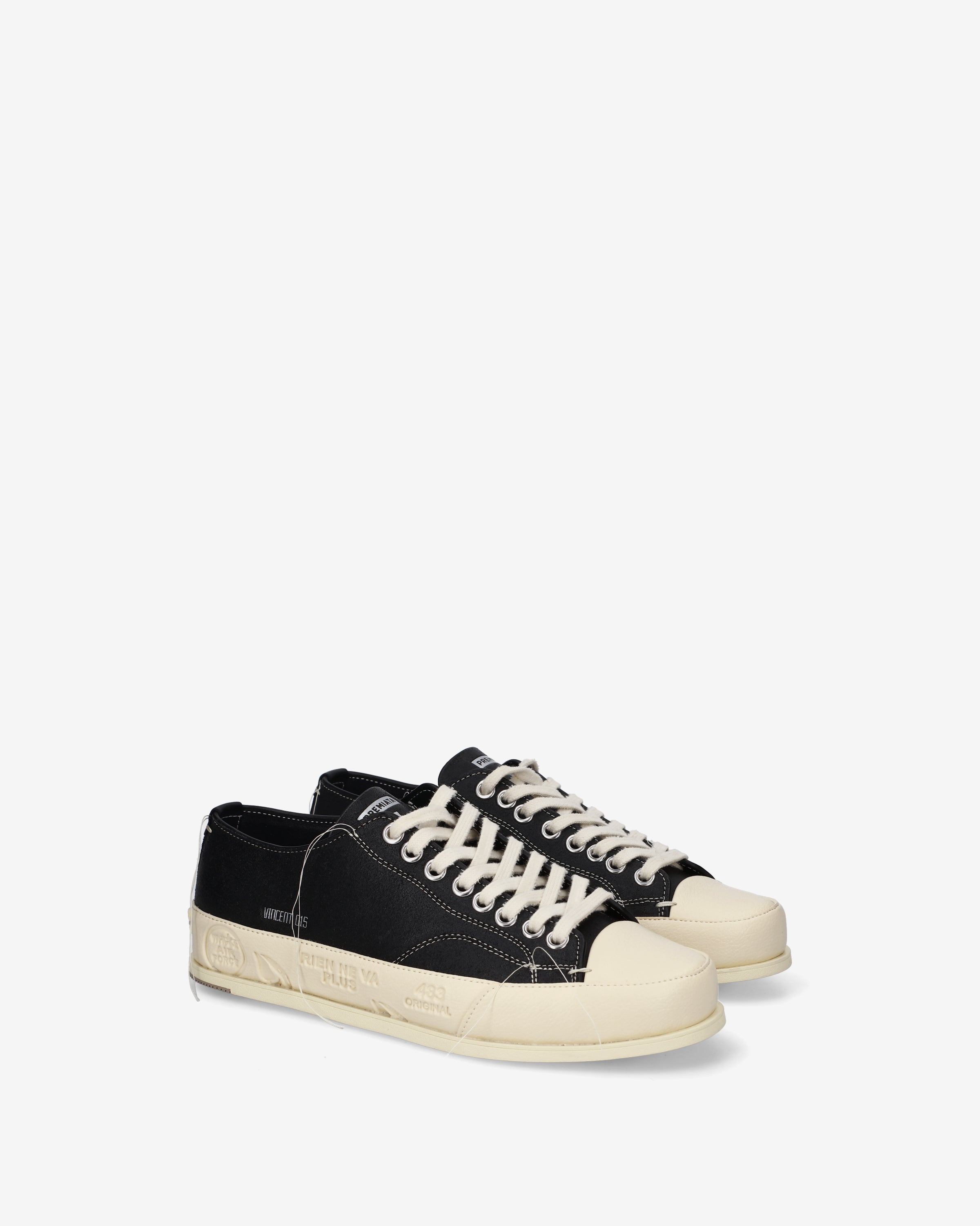 Premiata Vincent 015 Black baskets cuir homme noir