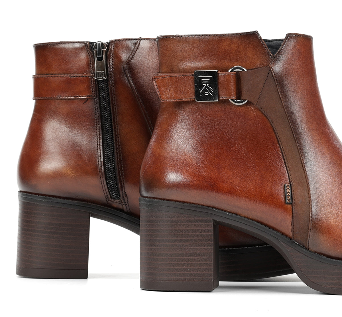 Dorking Bowy D9589 bottine marron femme talon