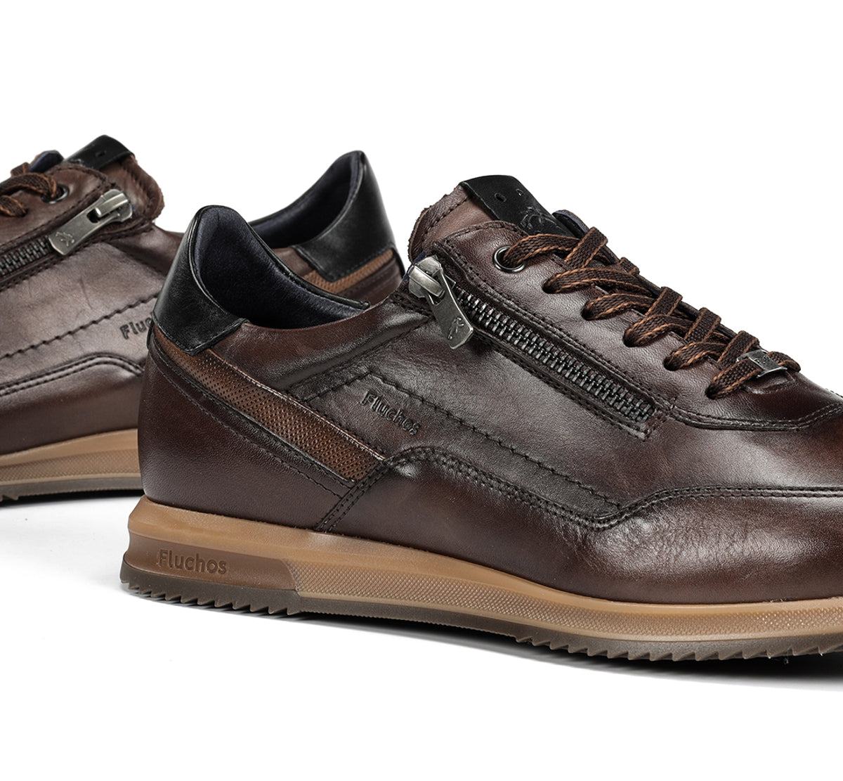 Fluchos Samir F2264 basket marron homme cuir