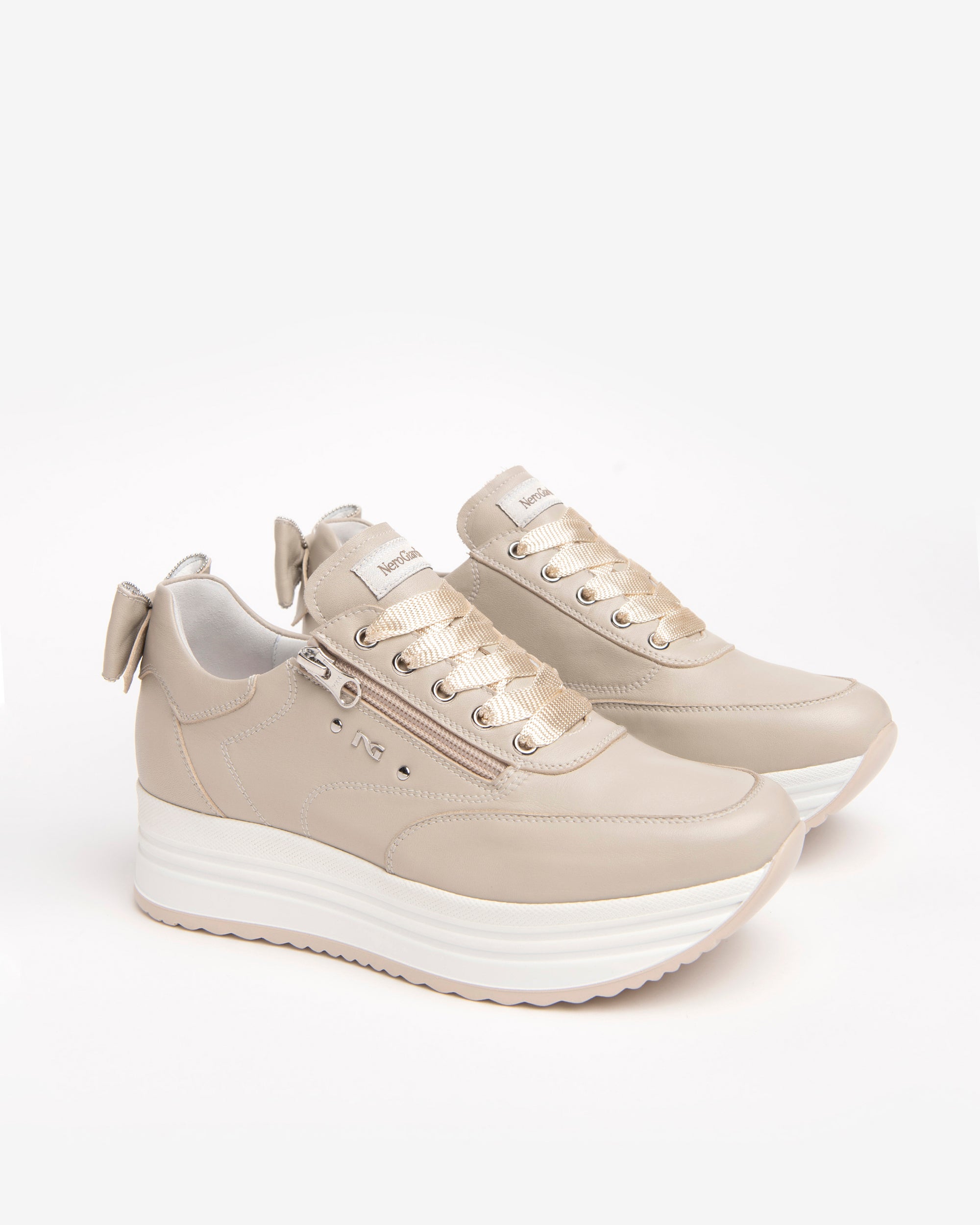 Nero Giardini Sneakers baskets cuir femme plateforme 38