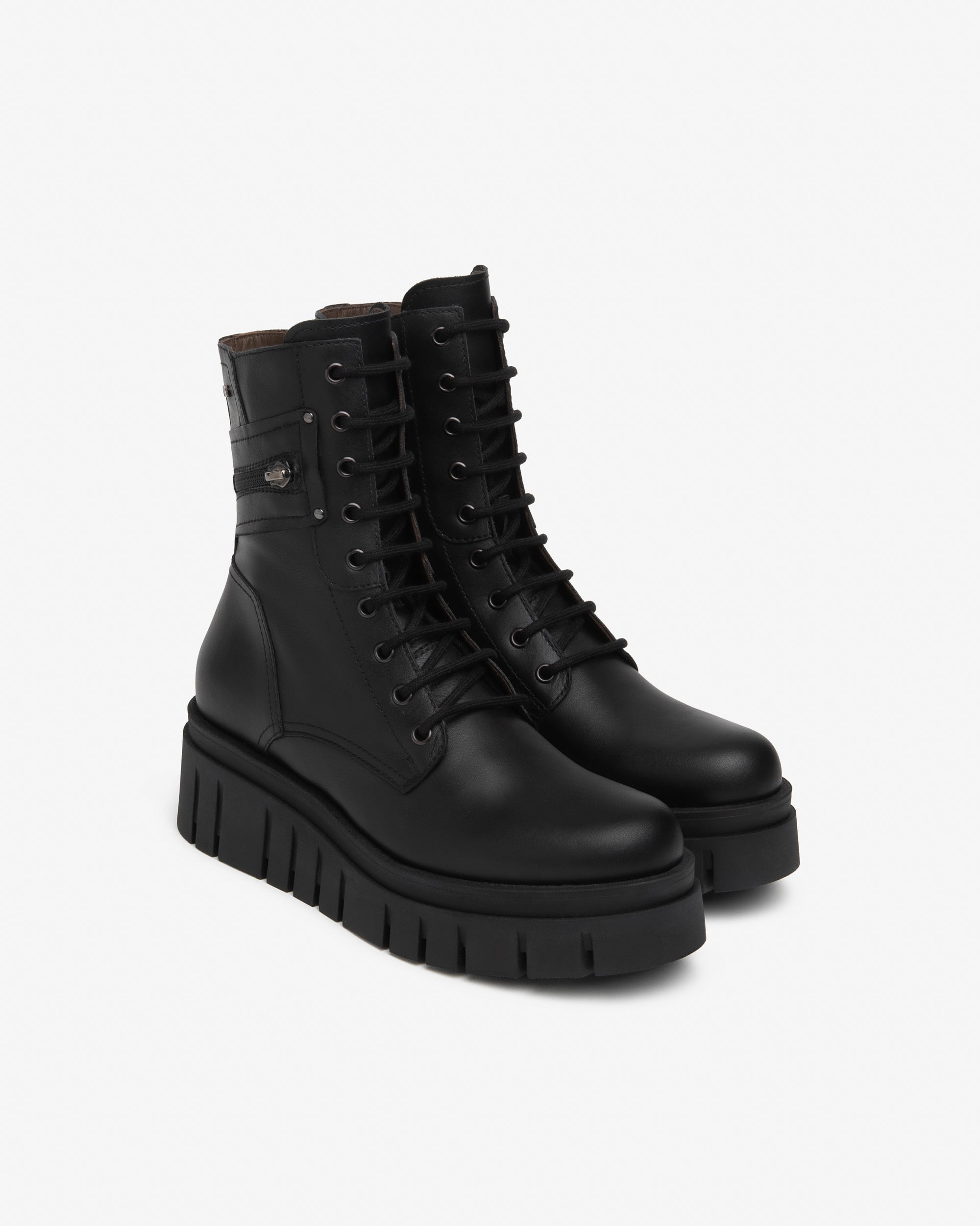 Nero Giardini Combat Boots bottines cuir femme 38