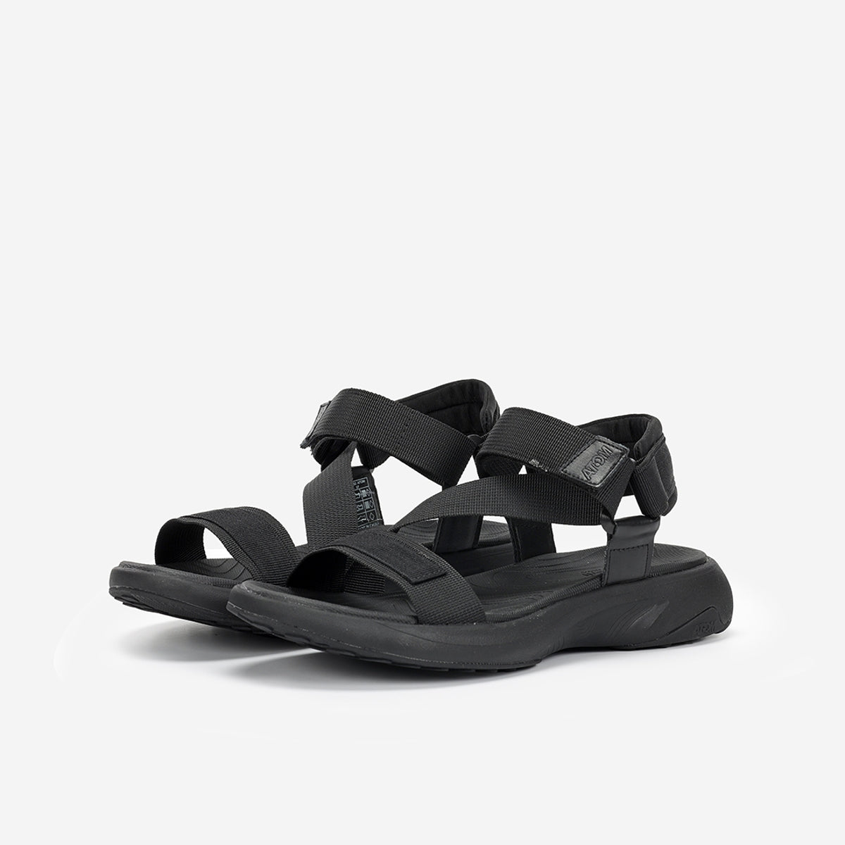 Atom by Fluchos Energy AT182 Sandale Sport Femme Noir