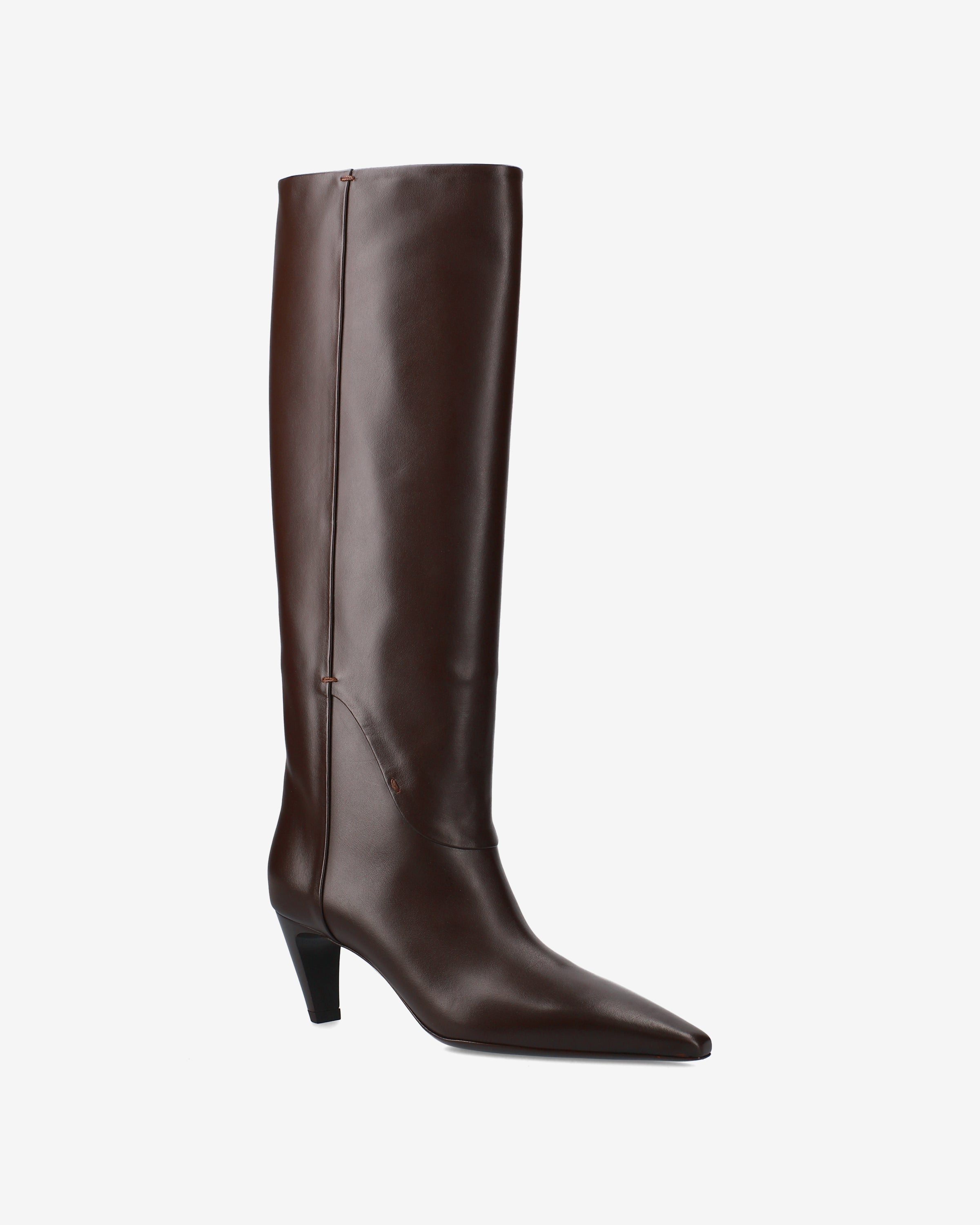 Premiata Boots bottes cuir marron 38 talon 6 cm