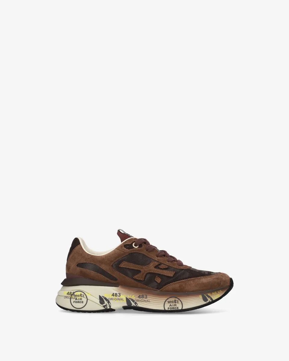 Premiata Moerund 8562 sneakers femme marron daim