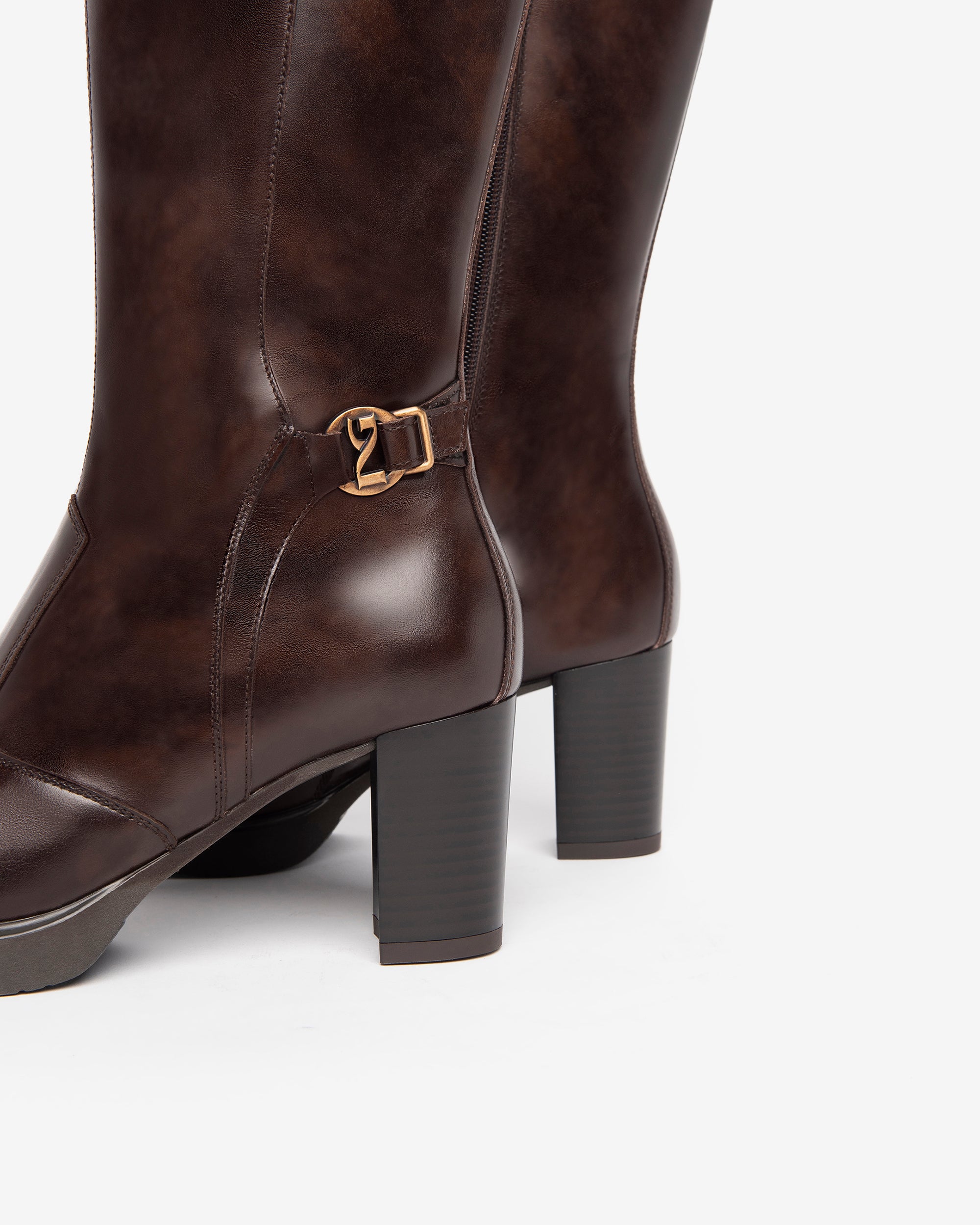 Nero Giardini Boots Bottes cuir femme métal pointure 38