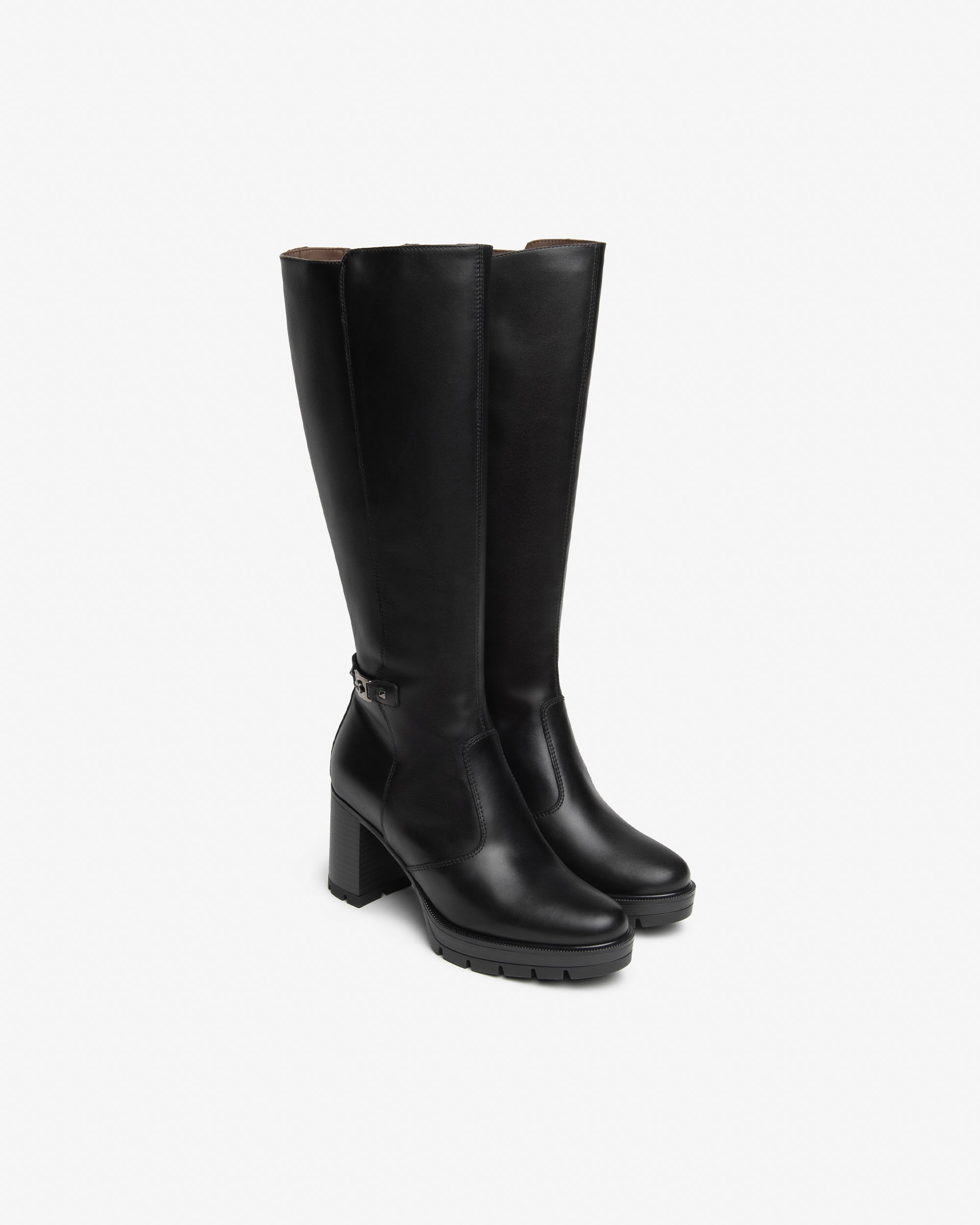 Nero Giardini Boots bottes cuir femme talon 80 mm