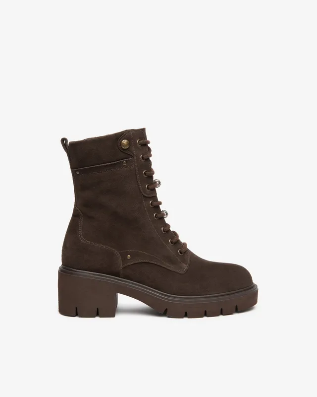 Nero Giardini Combat Boots rangers femme daim talon 60