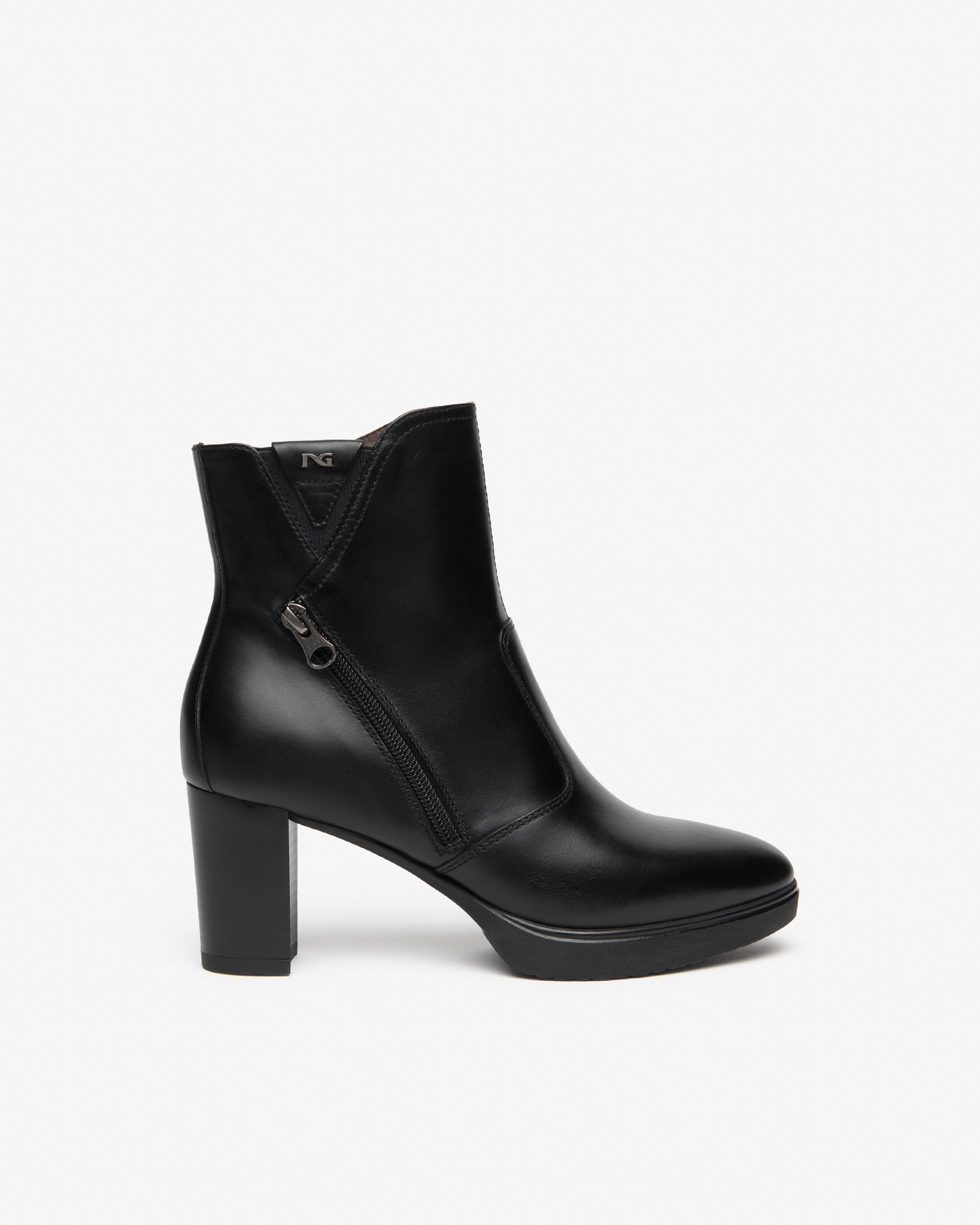 Nero Giardini Ankle Booties bottines cuir plateforme 7 cm