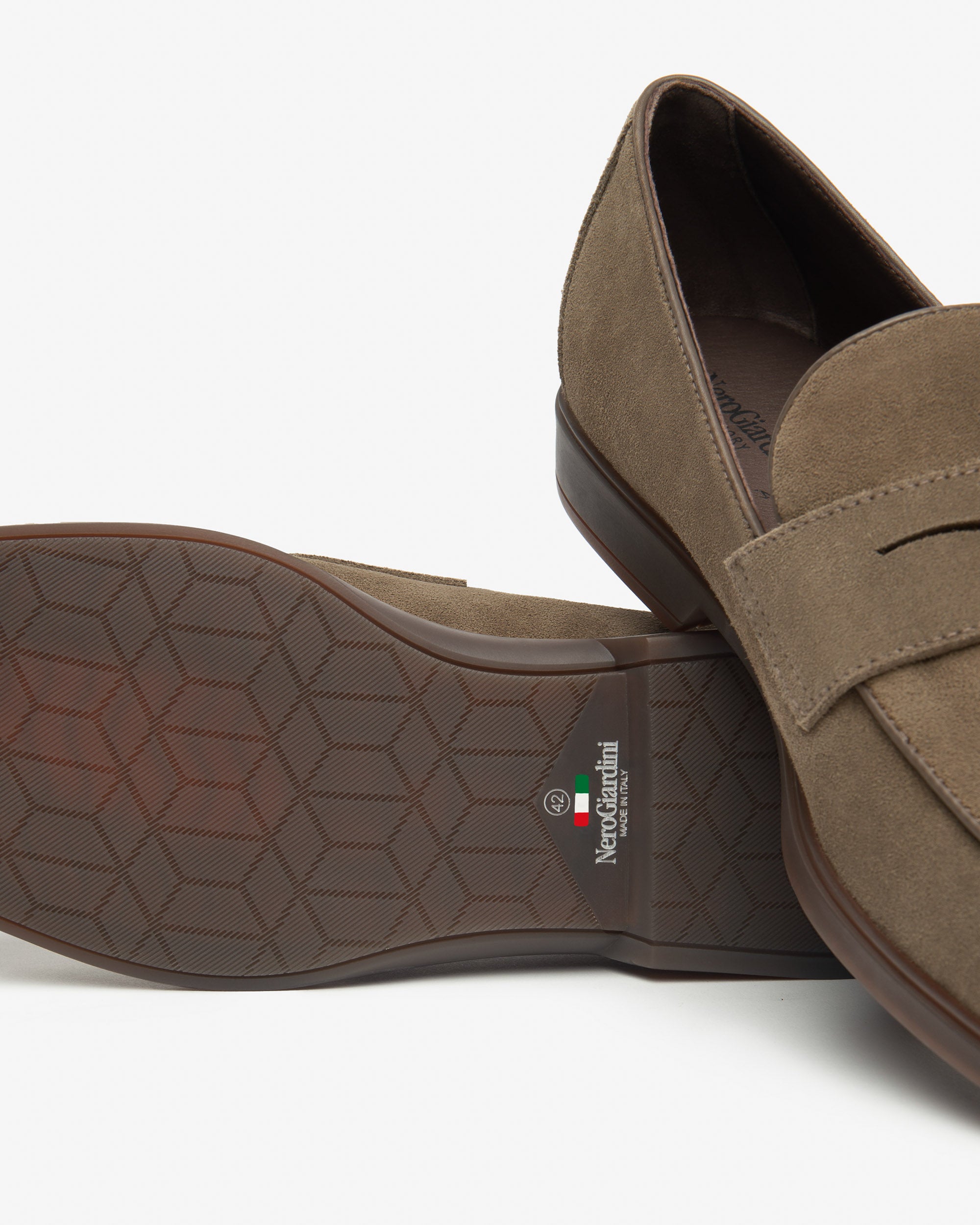 Nero Giardini Loafers Mocassins Daim Homme Confort
