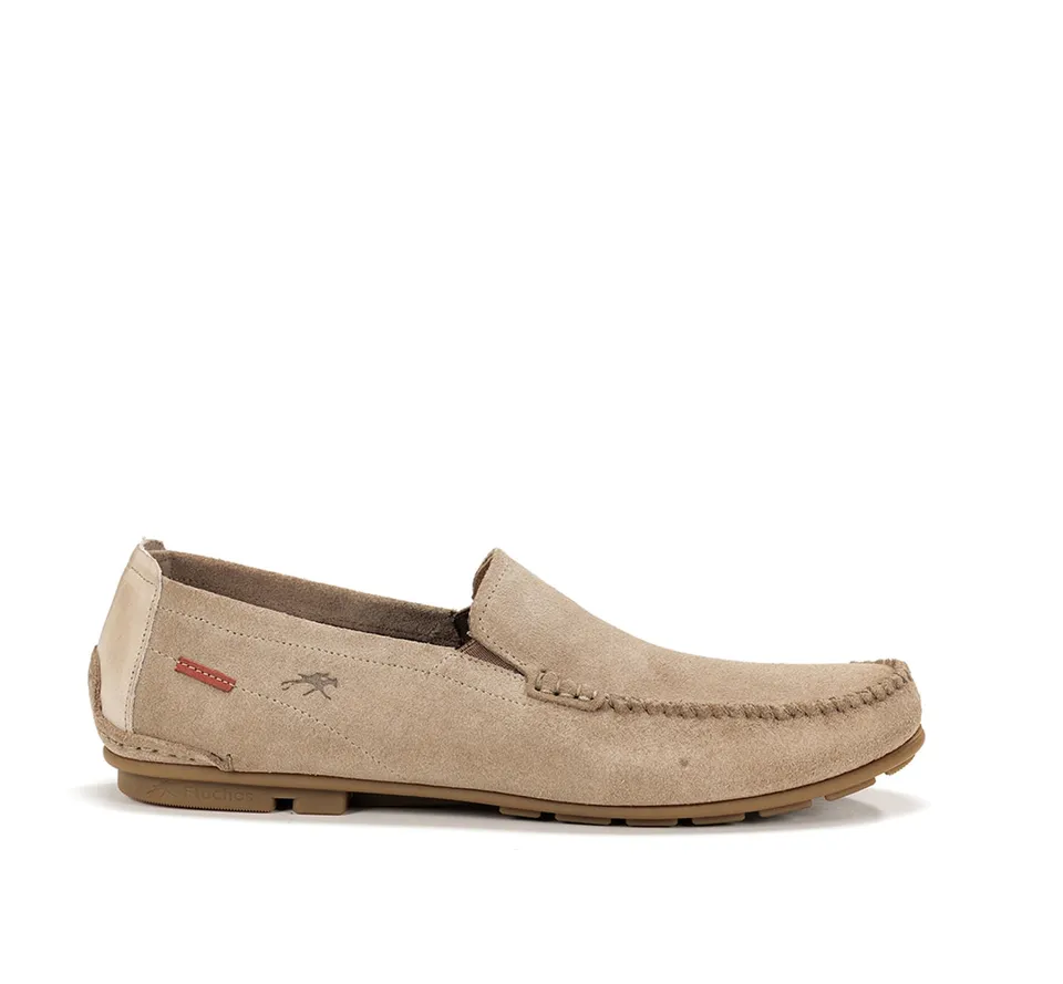 Fluchos Dorian F1091 mocassins taupe cuir
