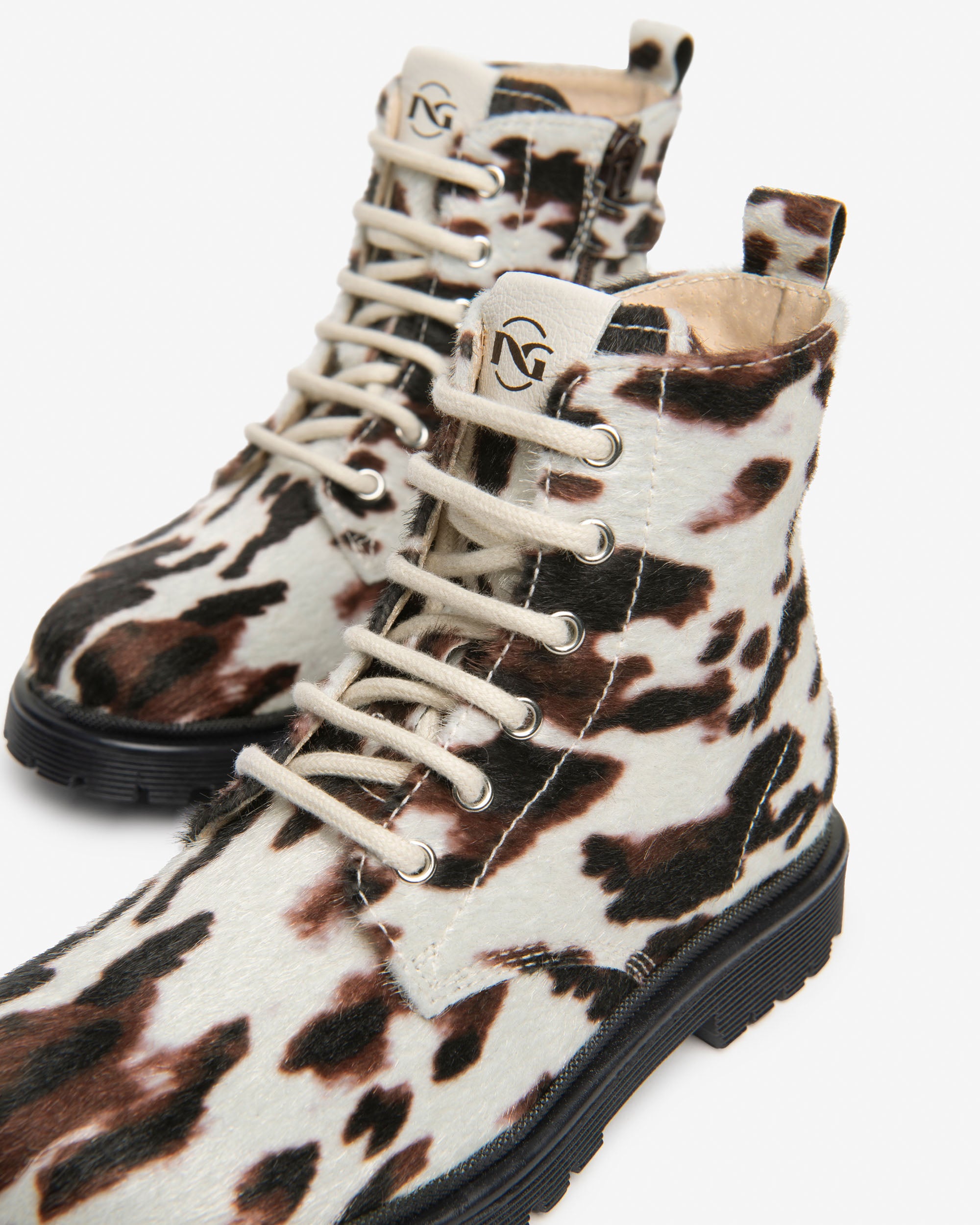 Nero Giardini Combat Boots bottines fille imprimé animal
