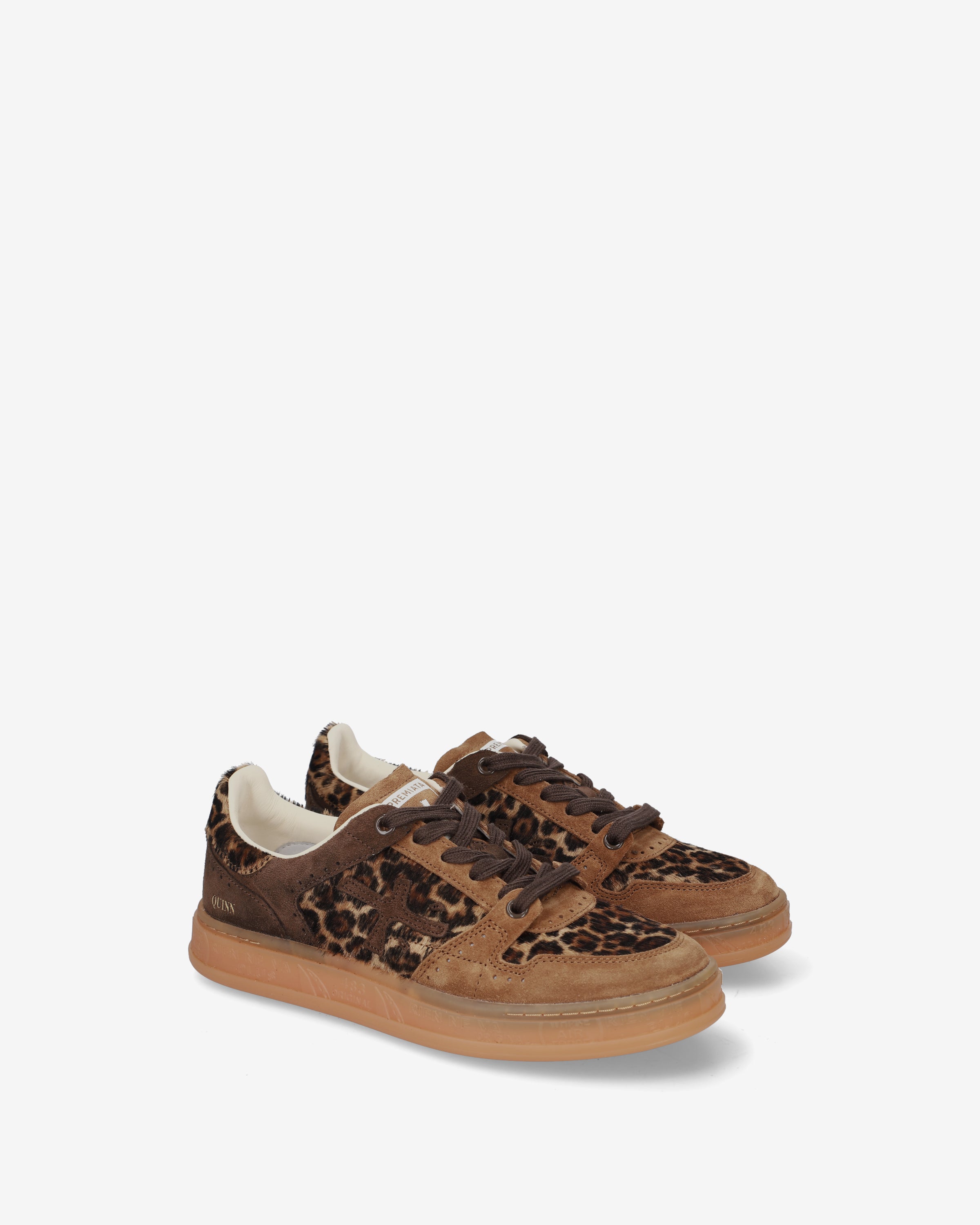 Premiata Quinnd 8643 baskets femme beige imprimé animal