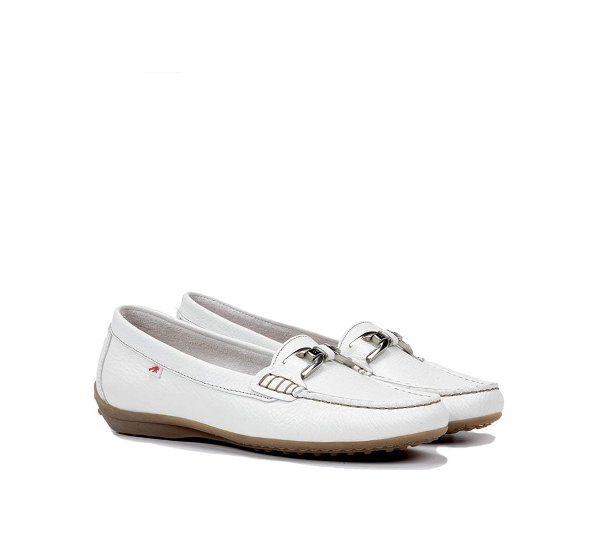 Fluchos Bruni F0804 mocassins femme blanc cuir
