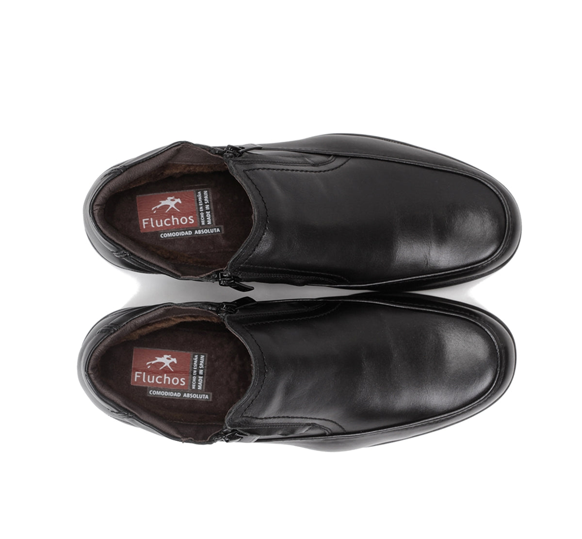 Fluchos Luca 87830 bottines homme noir cuir confort
