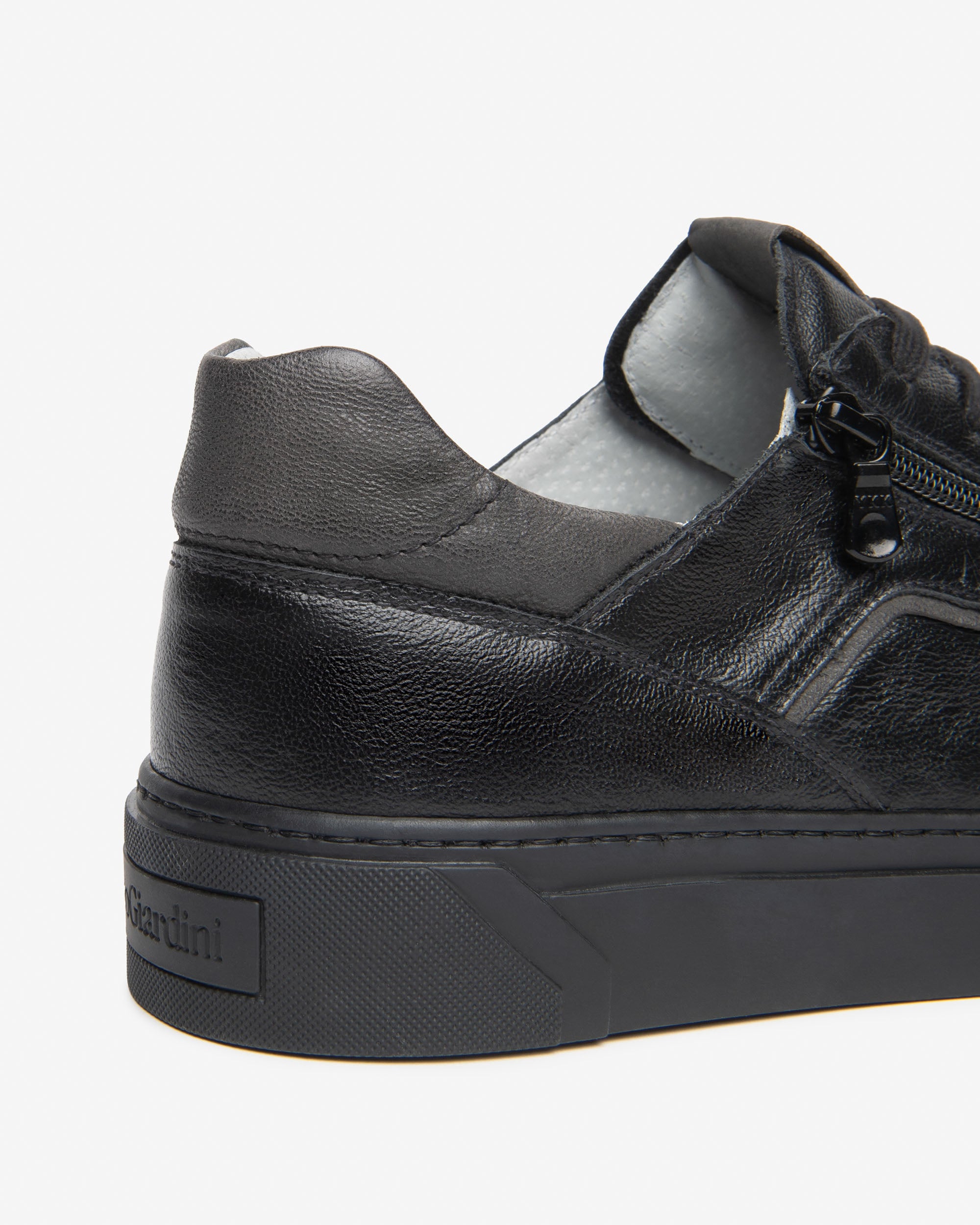 Nero Giardini Sneakers baskets homme cuir zip