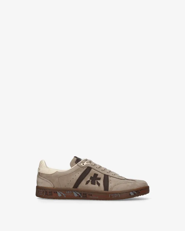 Premiata Bonnie 8593 sneakers homme daim taupe
