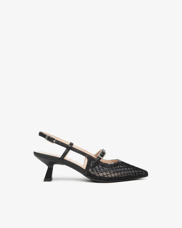 Nero Giardini Slingback escarpins cuir toile femme 38