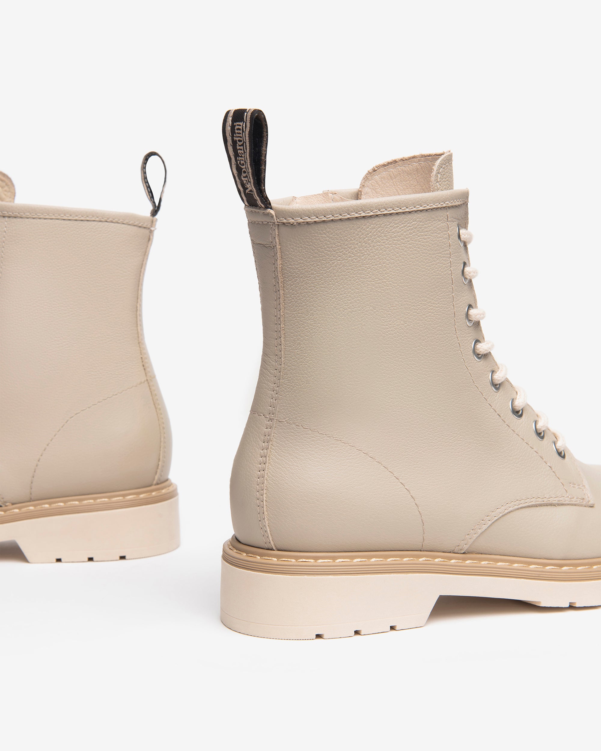 Nero Giardini Combat Boots rangers cuir verni femme
