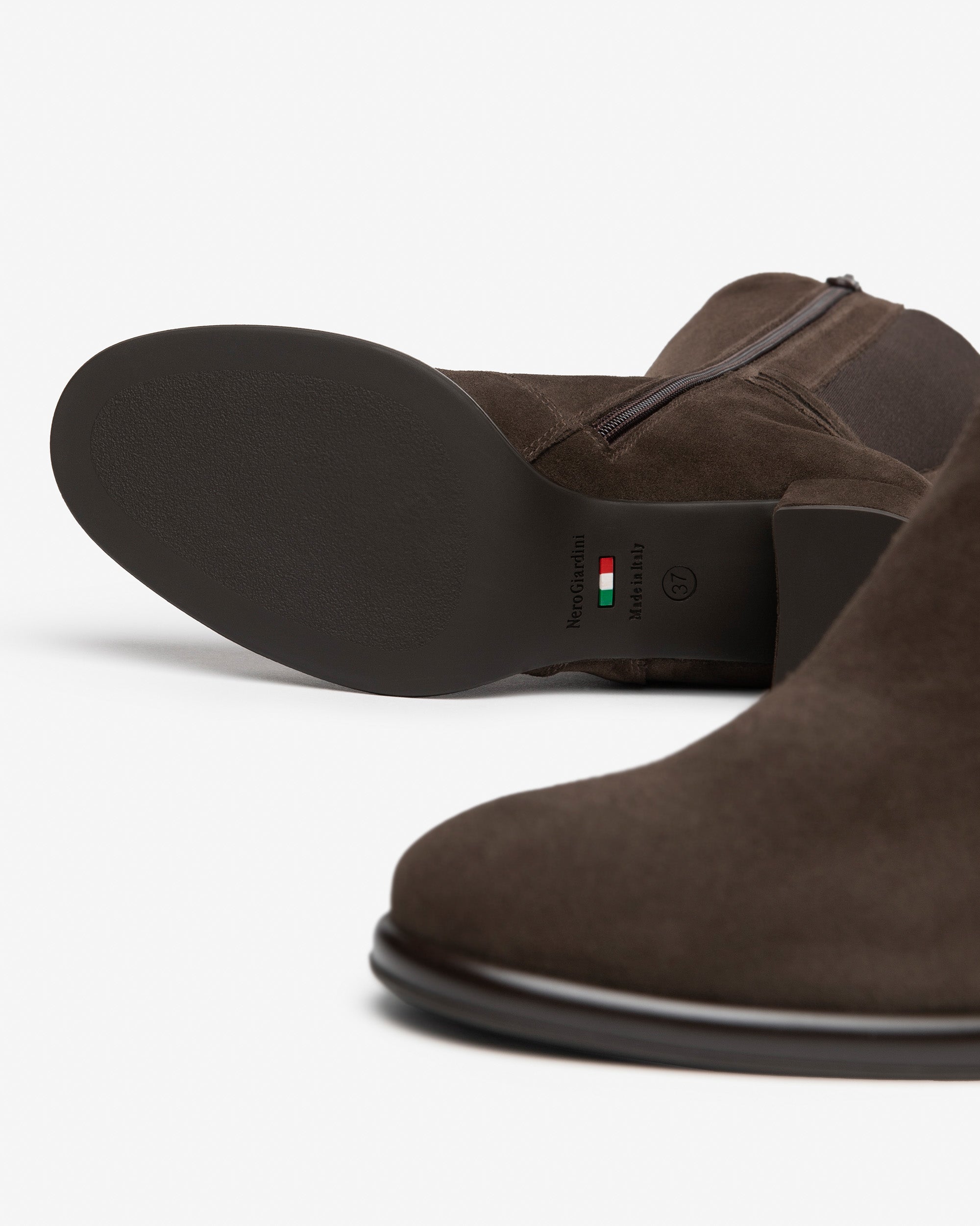 Nero Giardini Boots Bottes Daim Talon 6 cm Zip Femme
