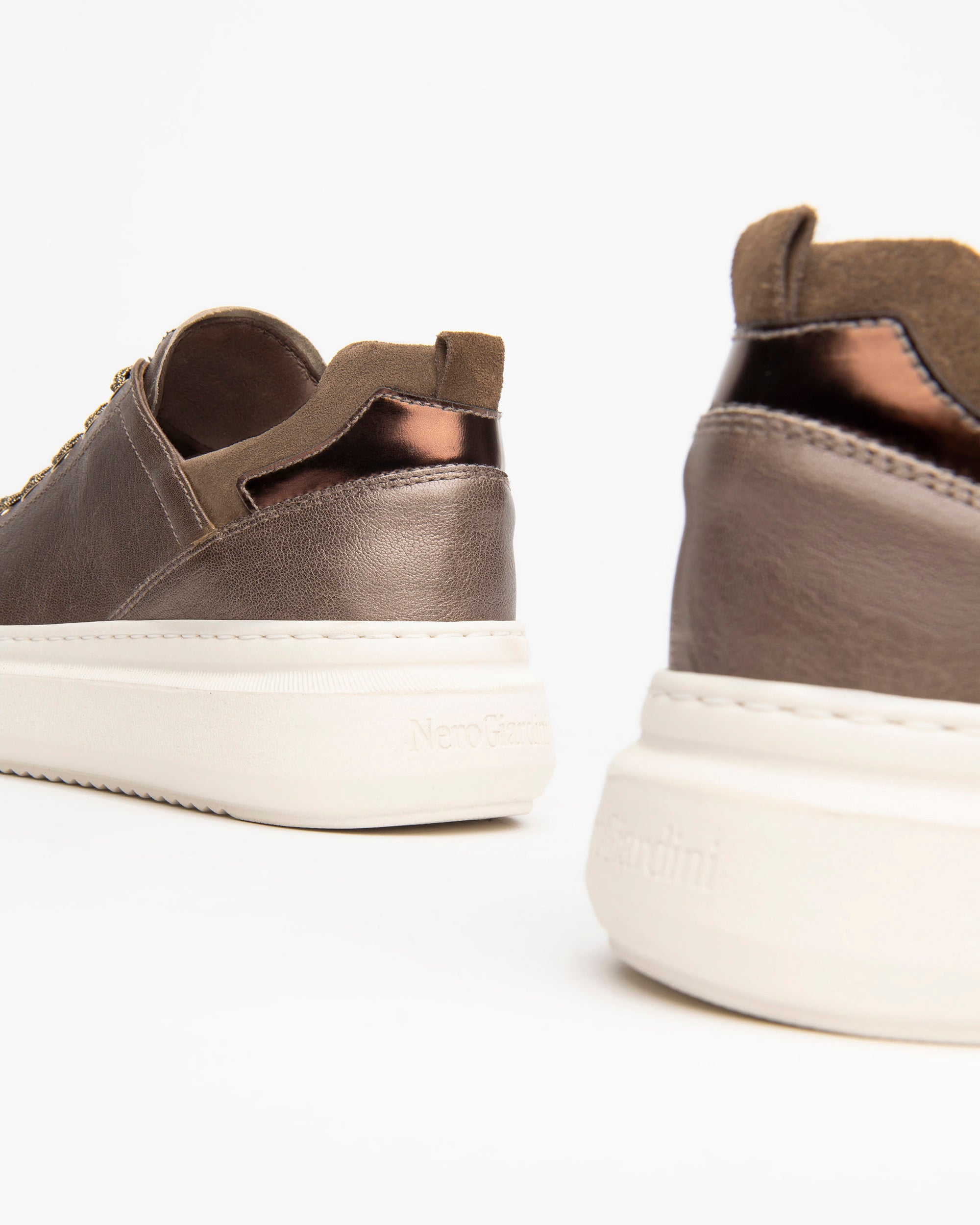 Nero Giardini Sneakers baskets cuir femme 38 compensées