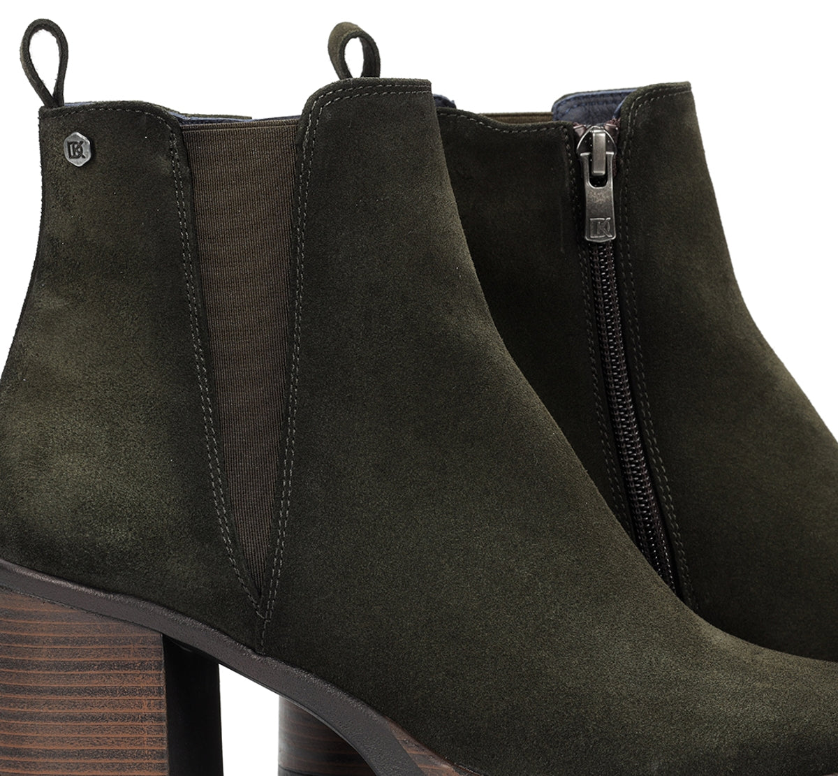 Dorking by Fluchos Safe D9414 bottines femme vert talon