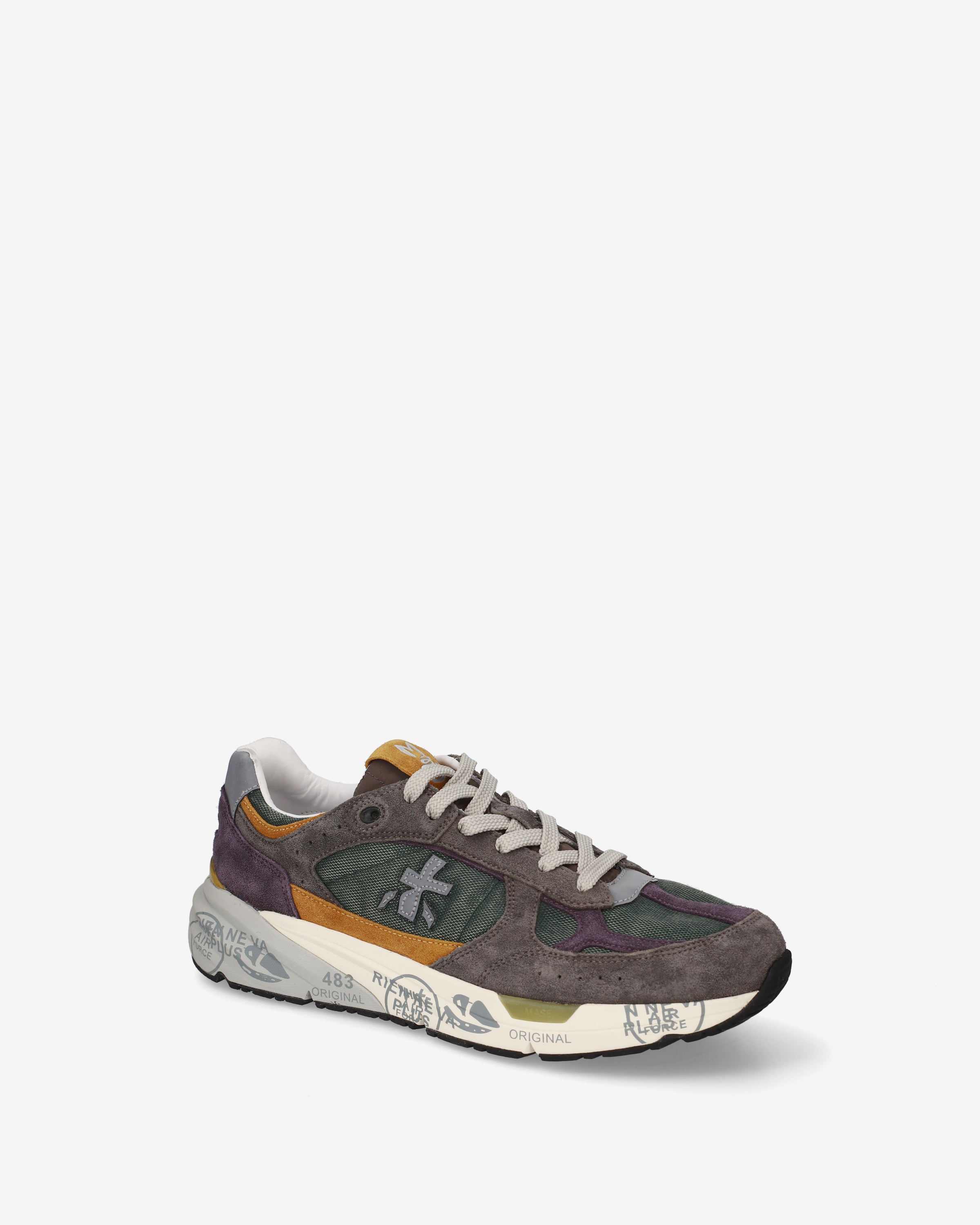 Premiata Mase25 8422 sneakers homme daim olive