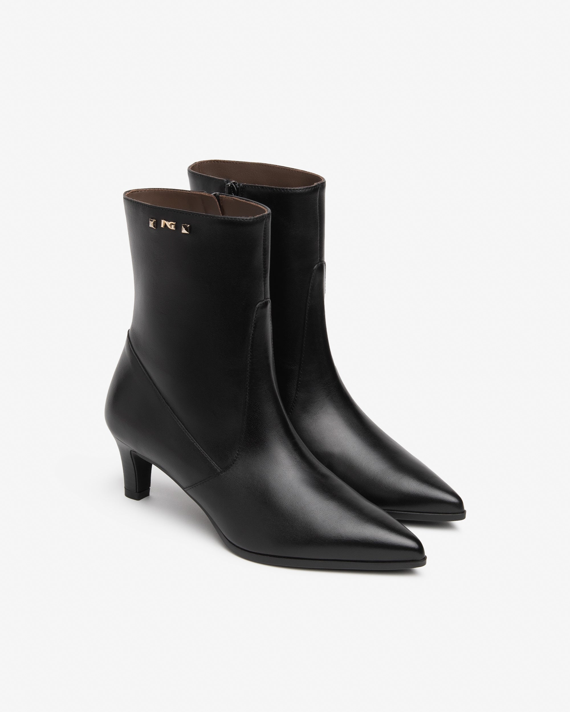 Nero Giardini Ankle Booties Bottines Cuir Femme Talon