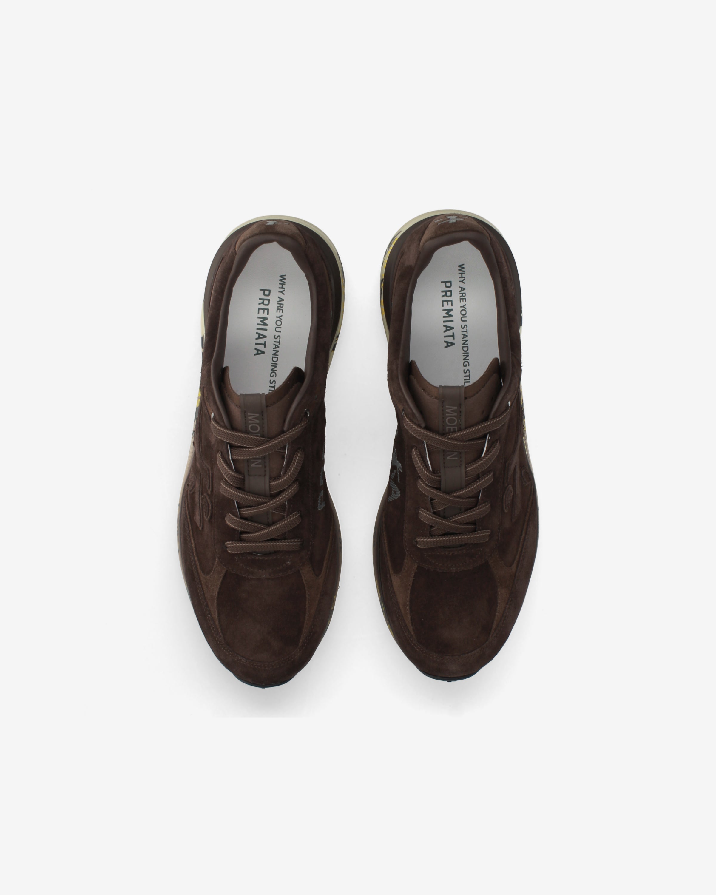 Premiata Moerun 8636 baskets daim marron foncé