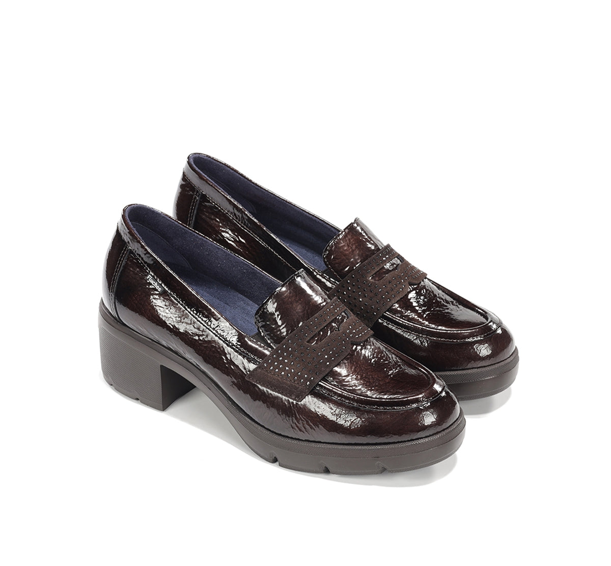 Fluchos Fugaz F2517 mocassin femme marron à talon