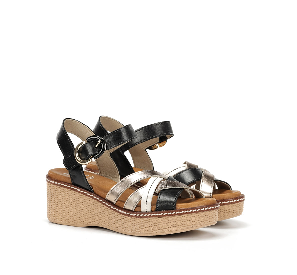 Dorking by Fluchos Nido D9639 sandale noire femme