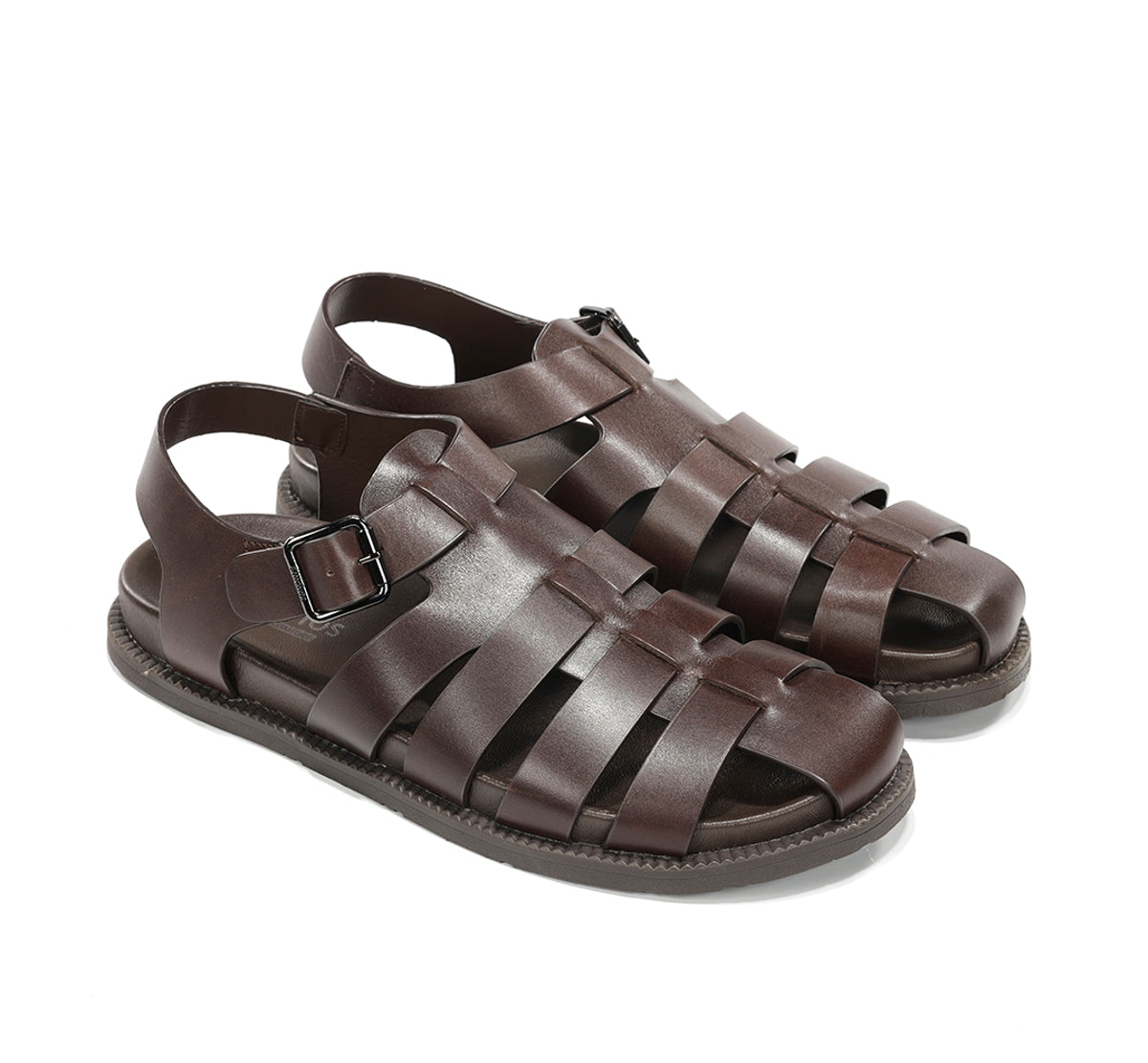 Fluchos Bari F2450 sandales cuir marron homme