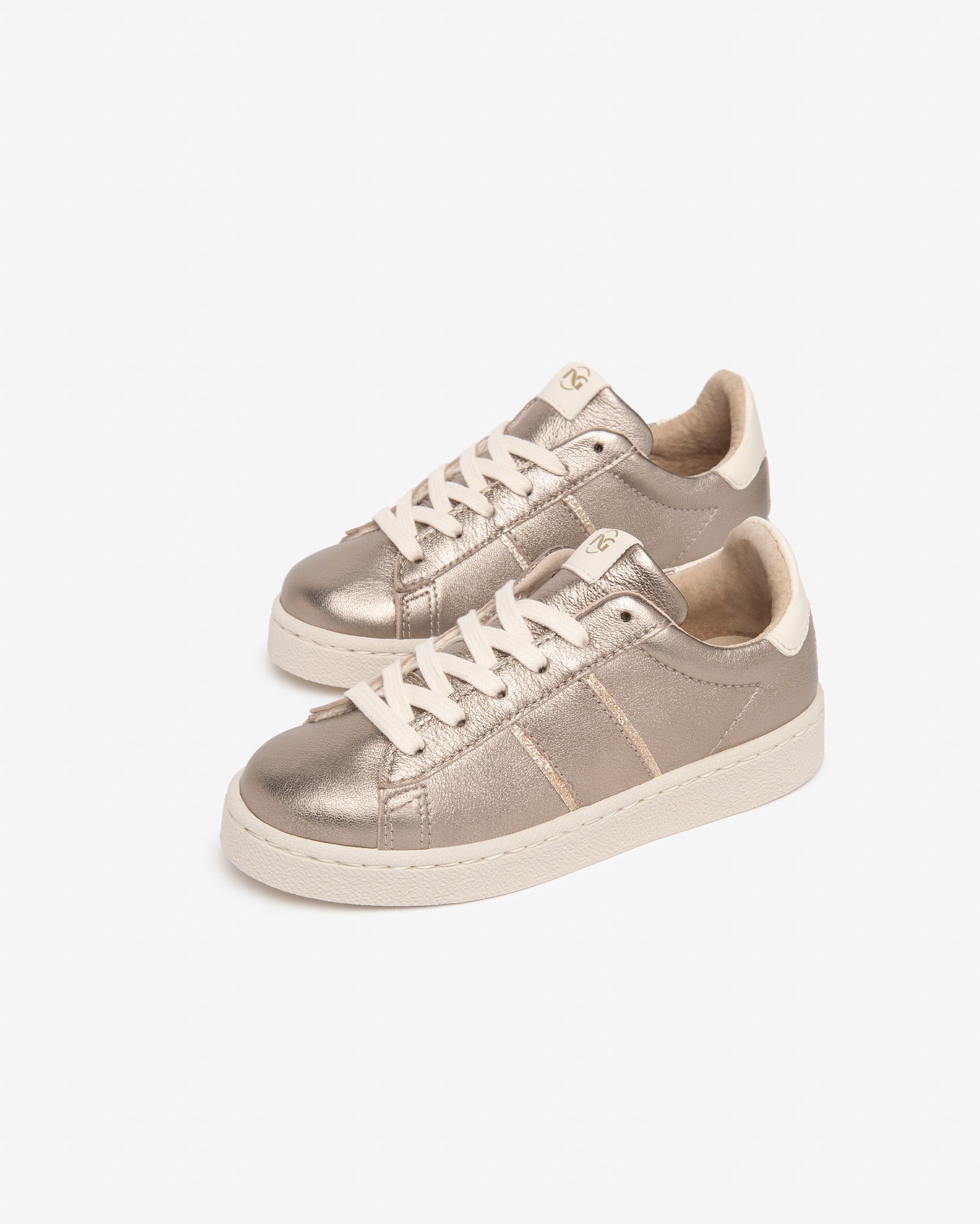 Nero Giardini Sneakers baskets cuir fille lamellé