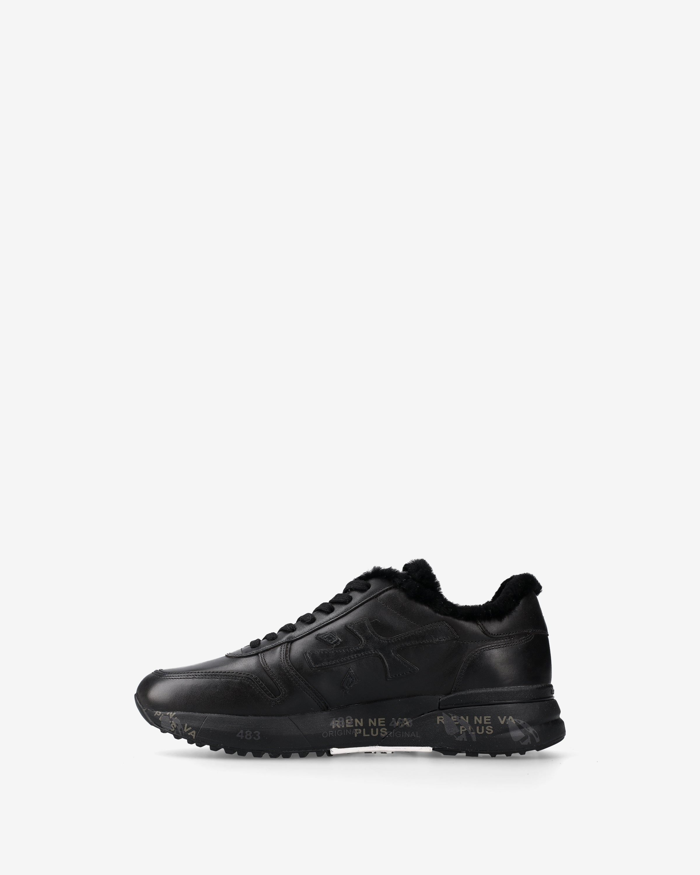 Premiata Mick 1453NM sneakers cuir noir fourrée
