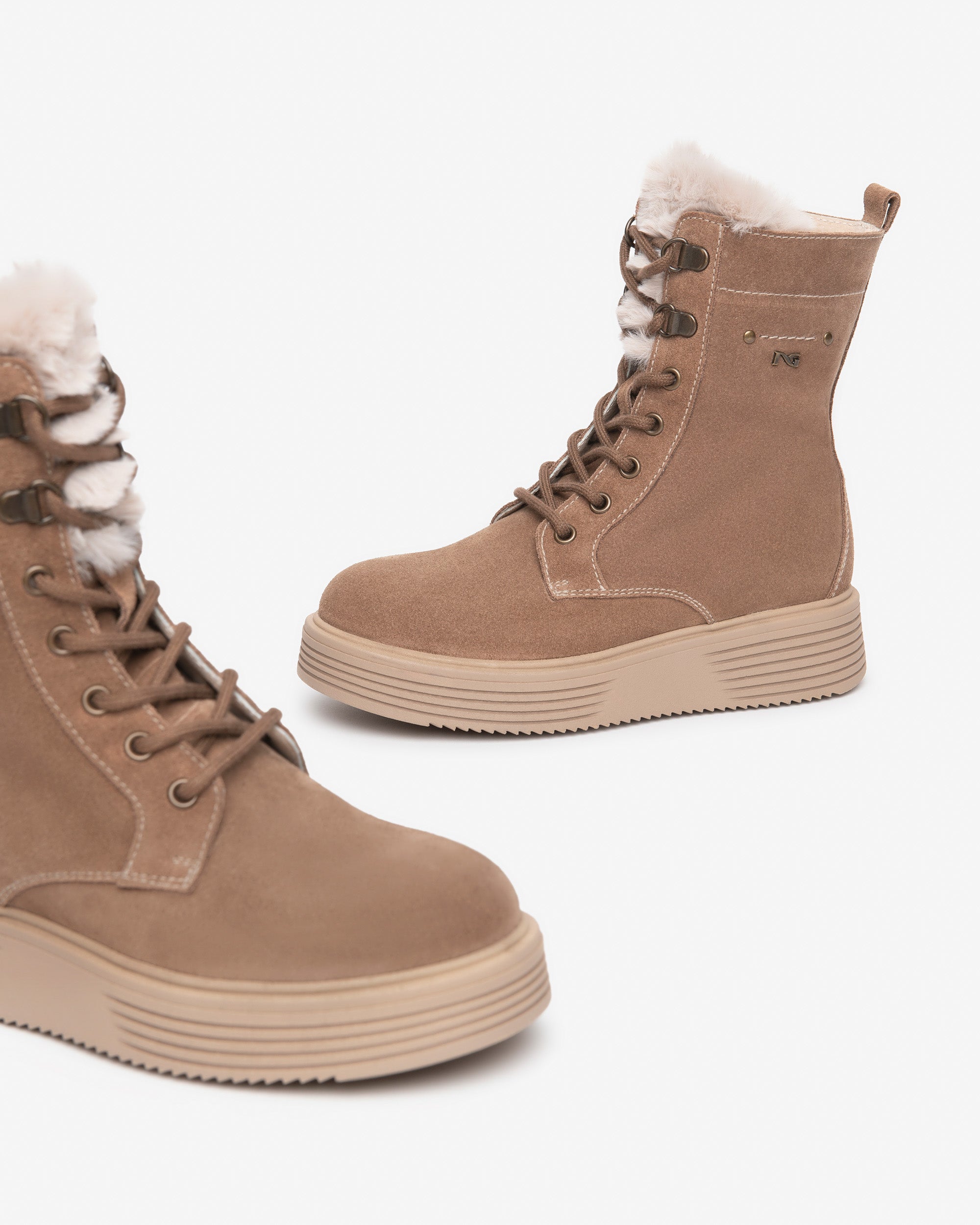 Nero Giardini Combat Boots rangers daim fille 35 zip