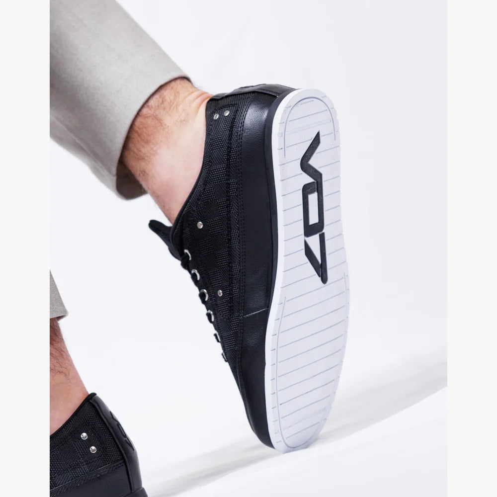 VO7 Yacht Square Black Sneaker Noire Damier Homme