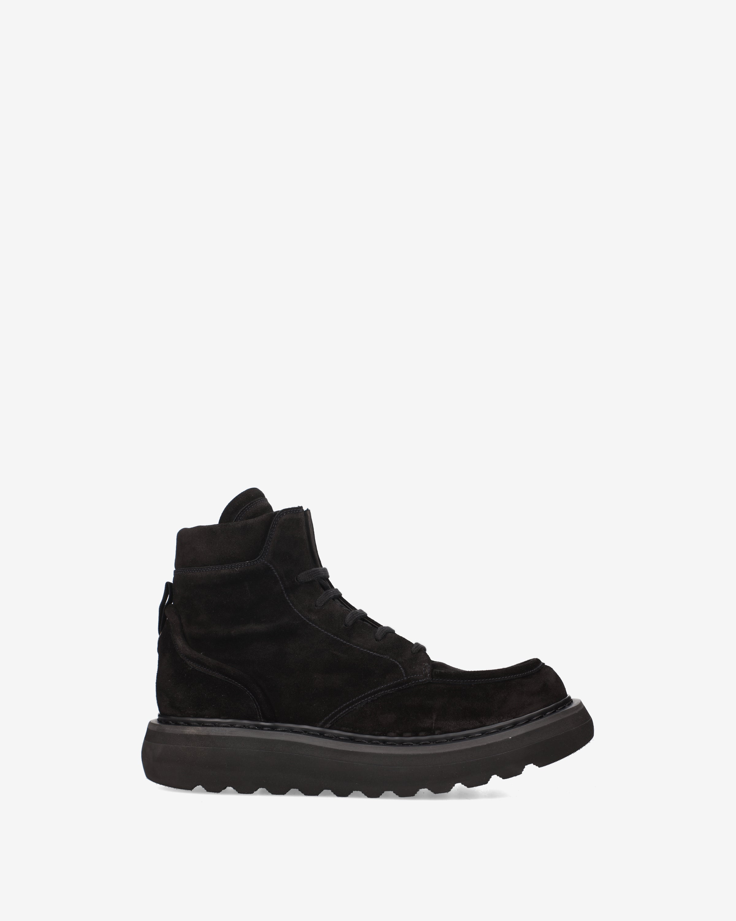 Premiata Boots Combat Daim Noir Homme