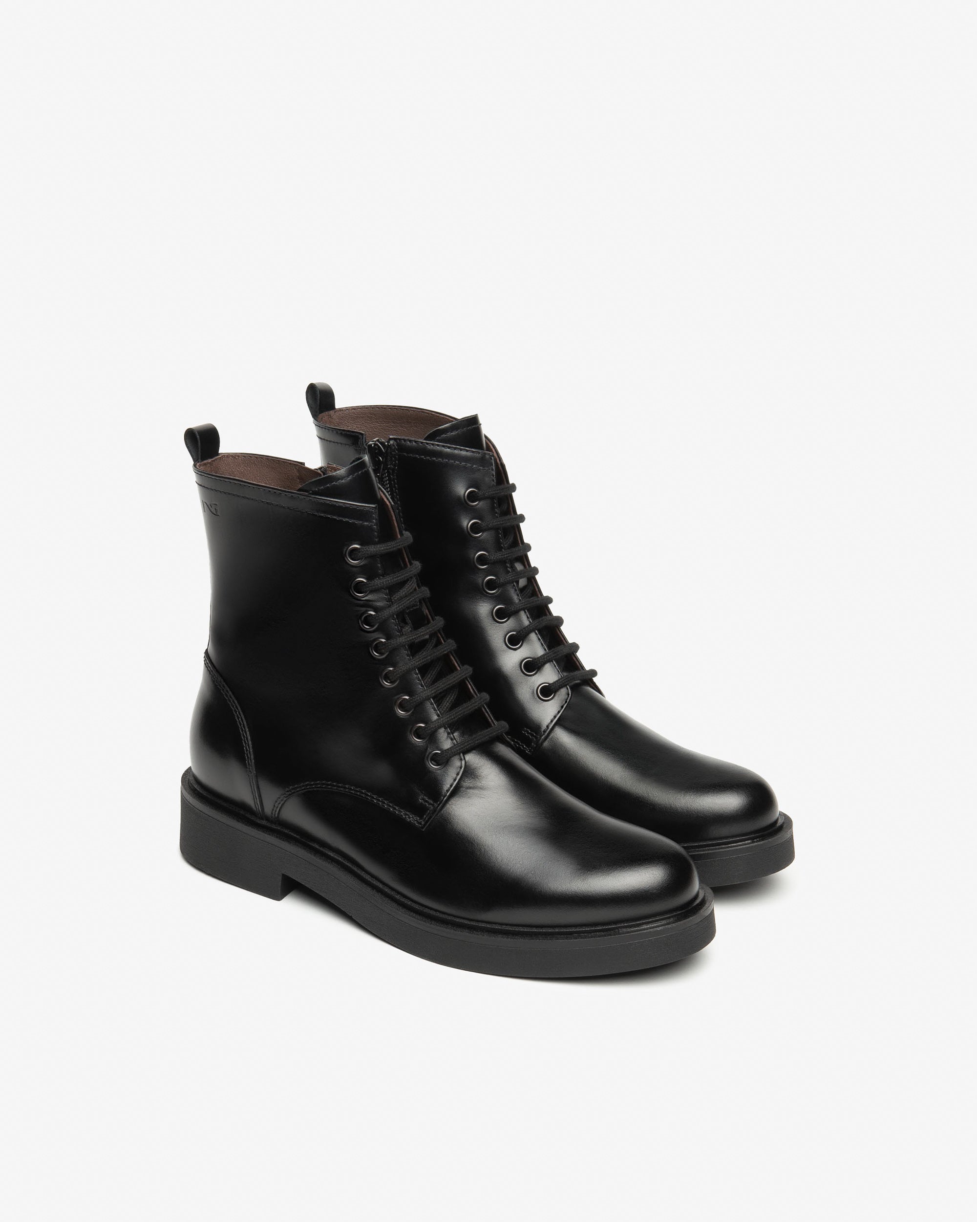 Nero Giardini Combat Boots rangers cuir femme Italie
