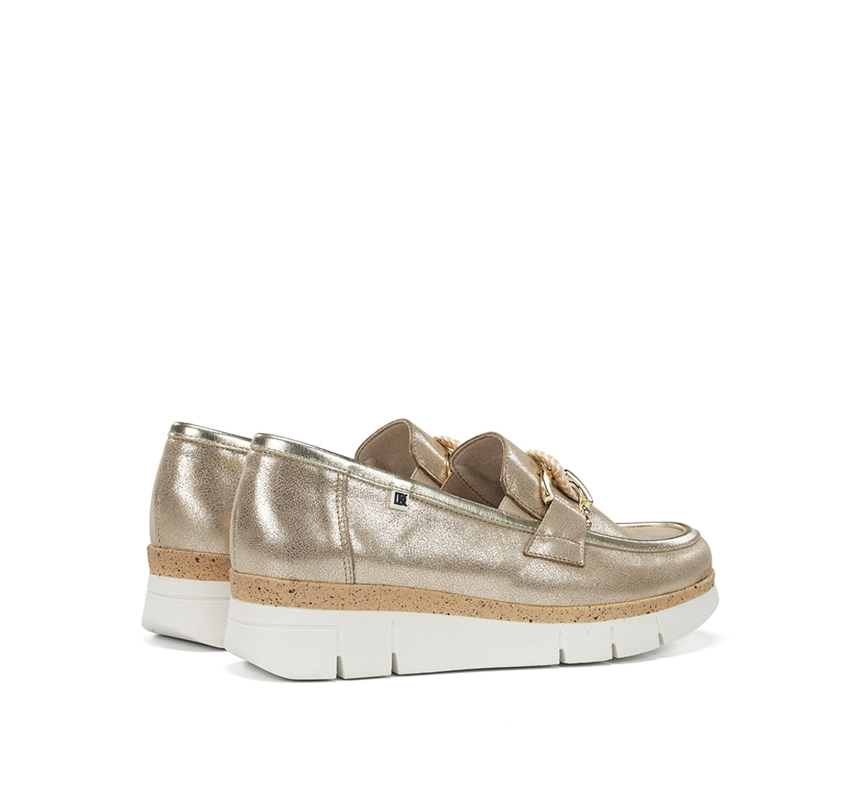 Dorking by Fluchos India D9691 mocassins doré femme cuir