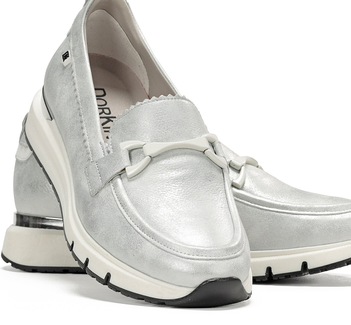 Dorking Serena D9047 mocassins femme argent