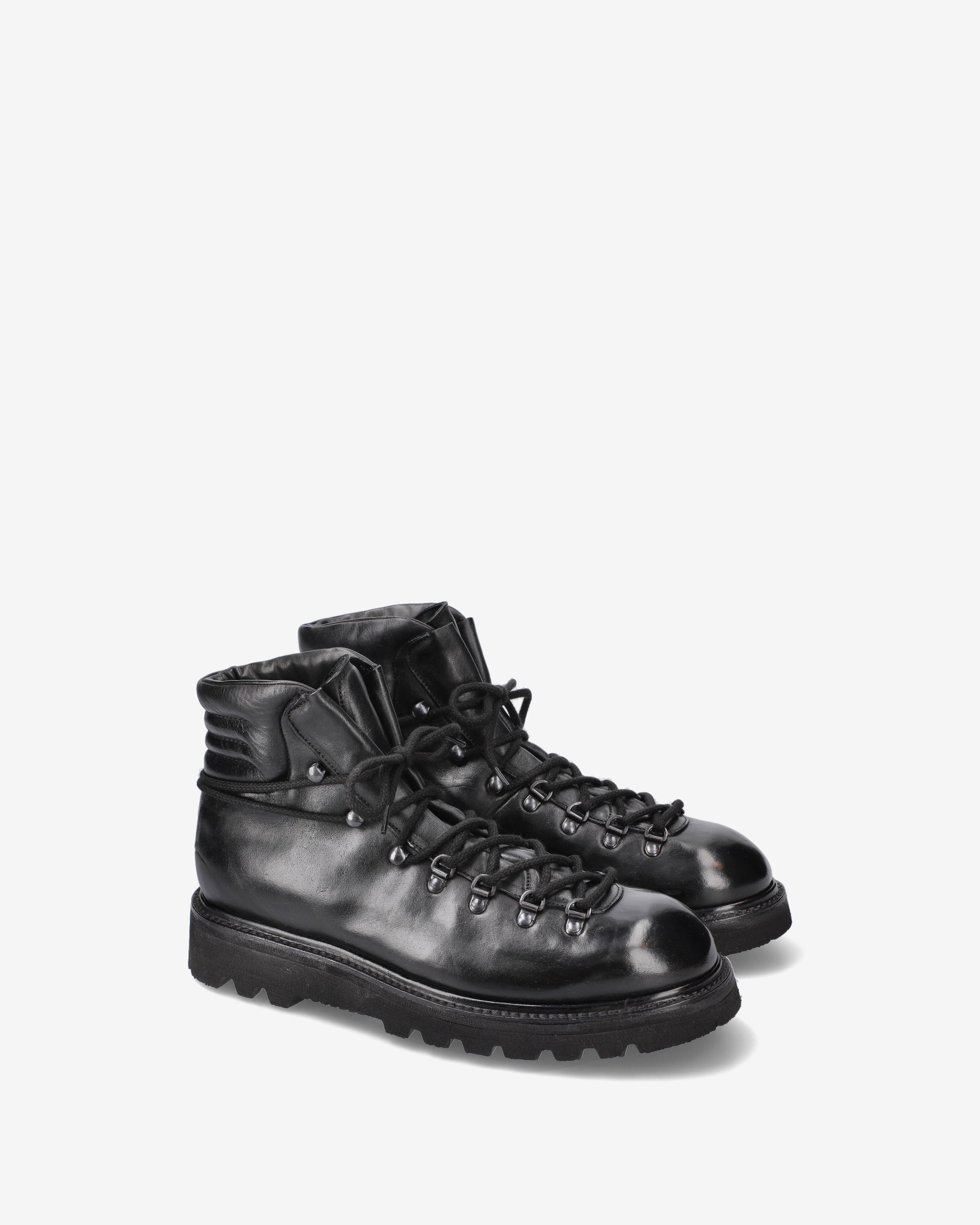 Premiata Boots bottines cuir à lacets semelle Vibram