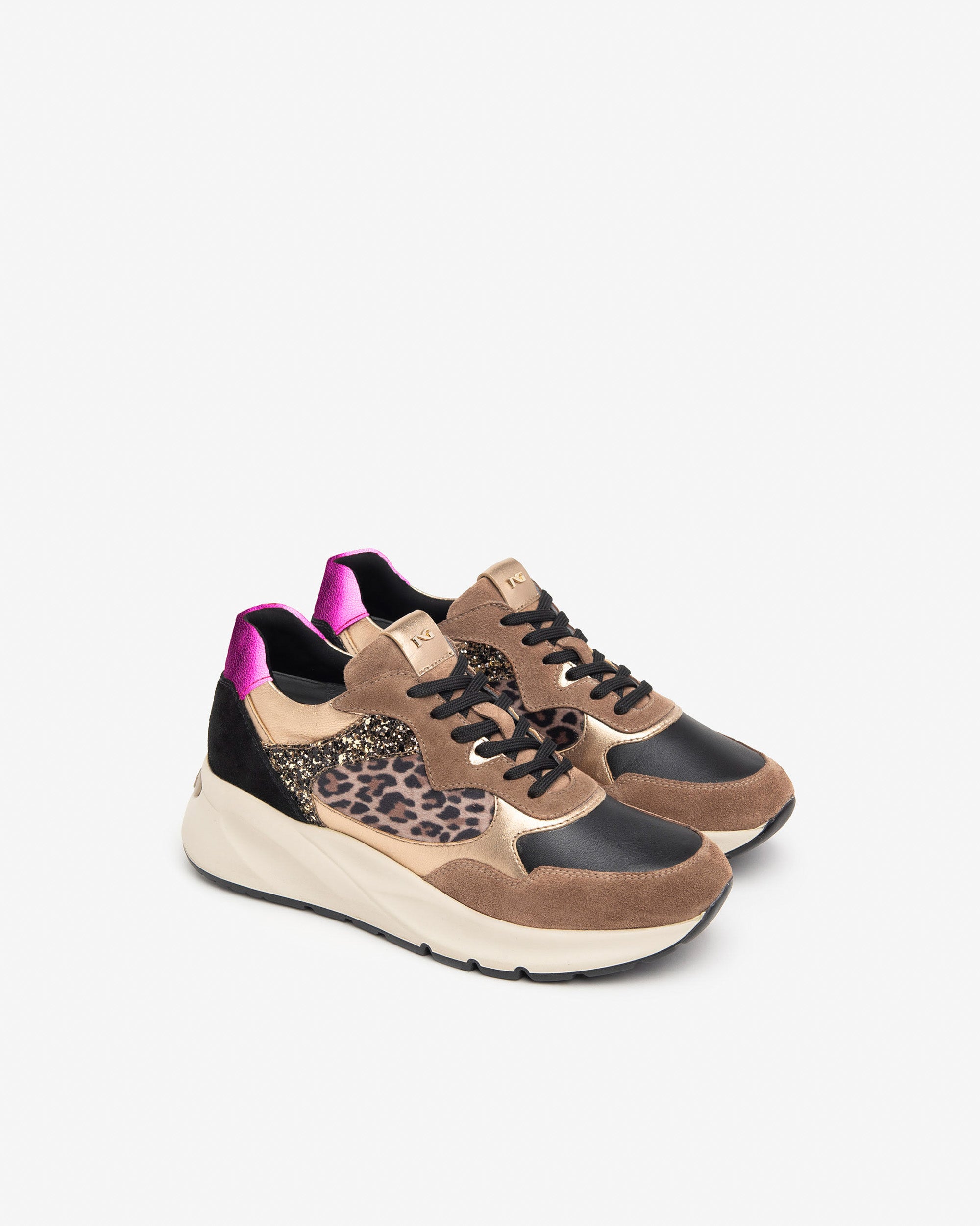 Nero Giardini Sneakers Baskets Femme Suède Technique