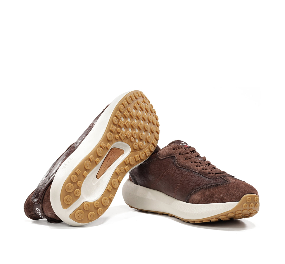 Fluchos Clay F2557 baskets homme marron cuir léger