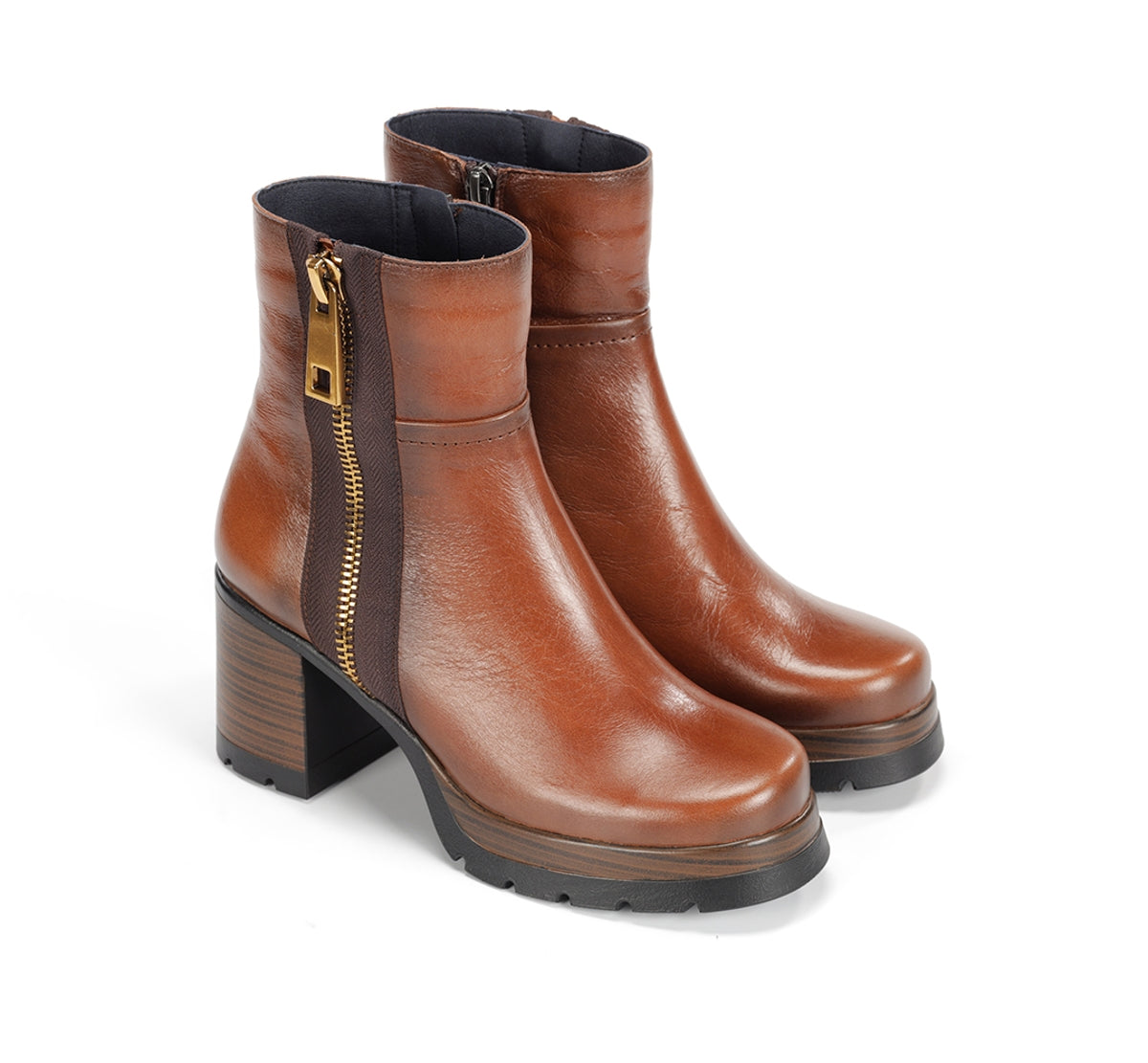 Dorking by Fluchos Safe D9413 bottine marron talon femme