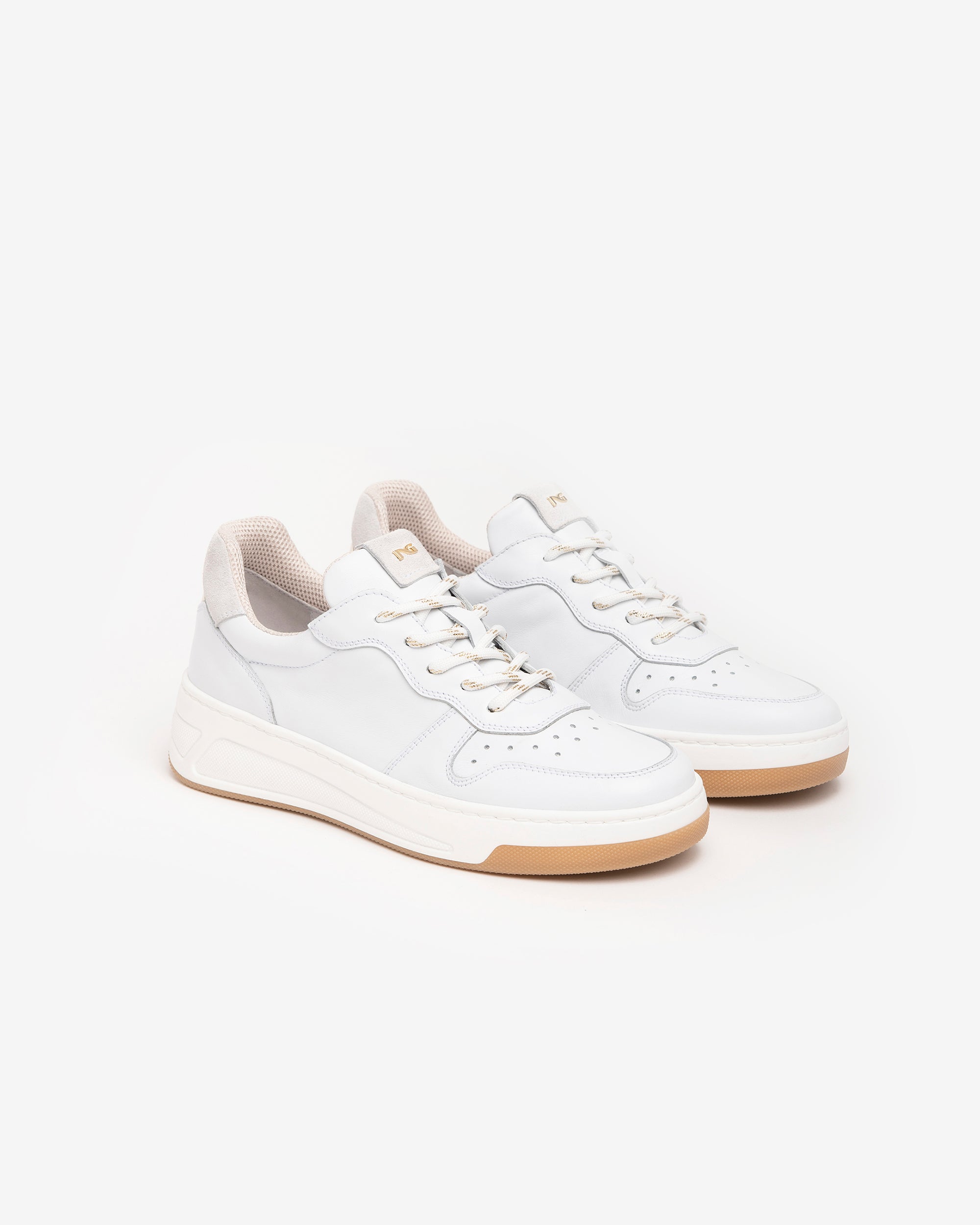 Nero Giardini Sneakers basket cuir femme miroir 35-41