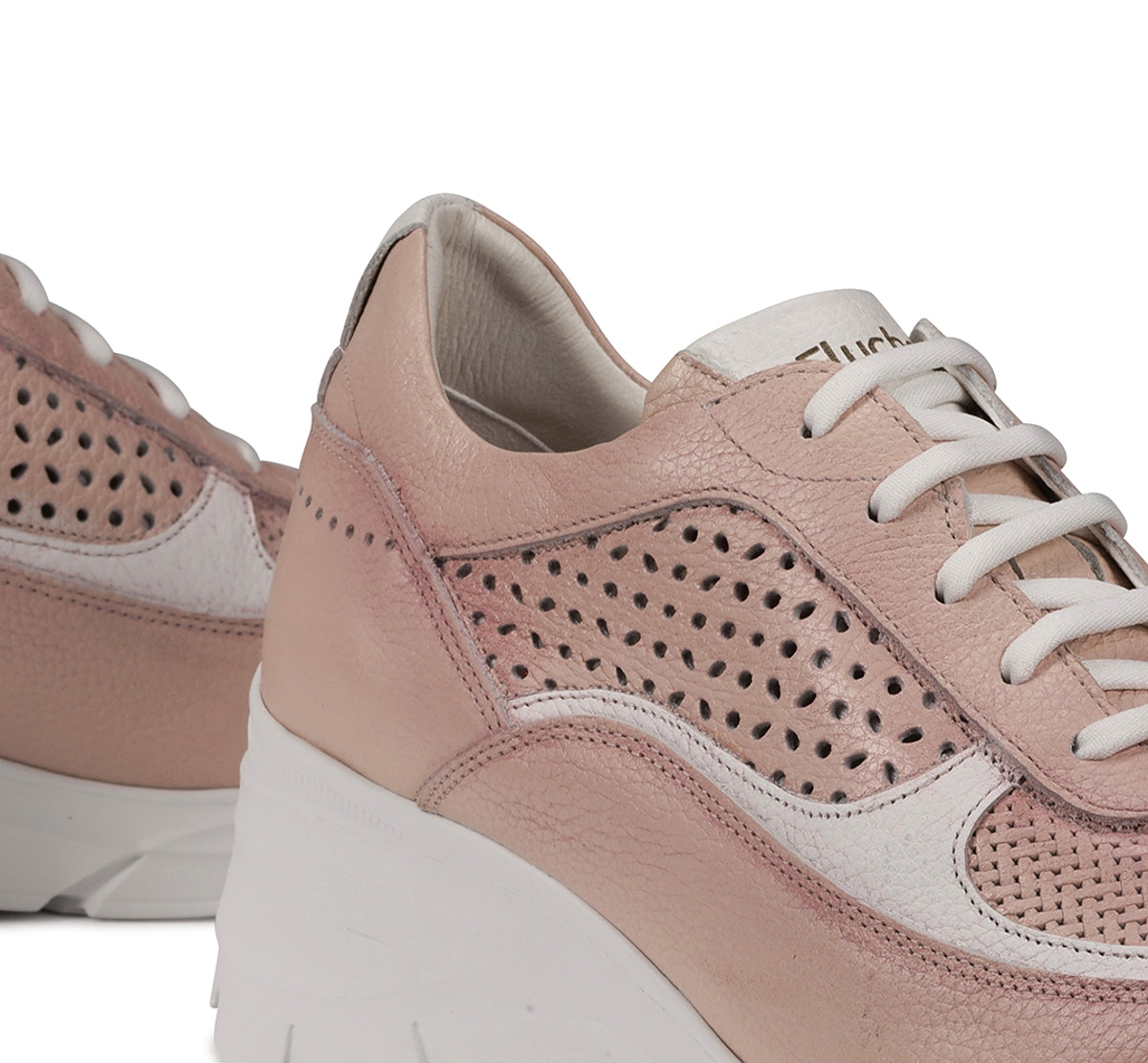 Fluchos Olas F1407 baskets compensées rose femme