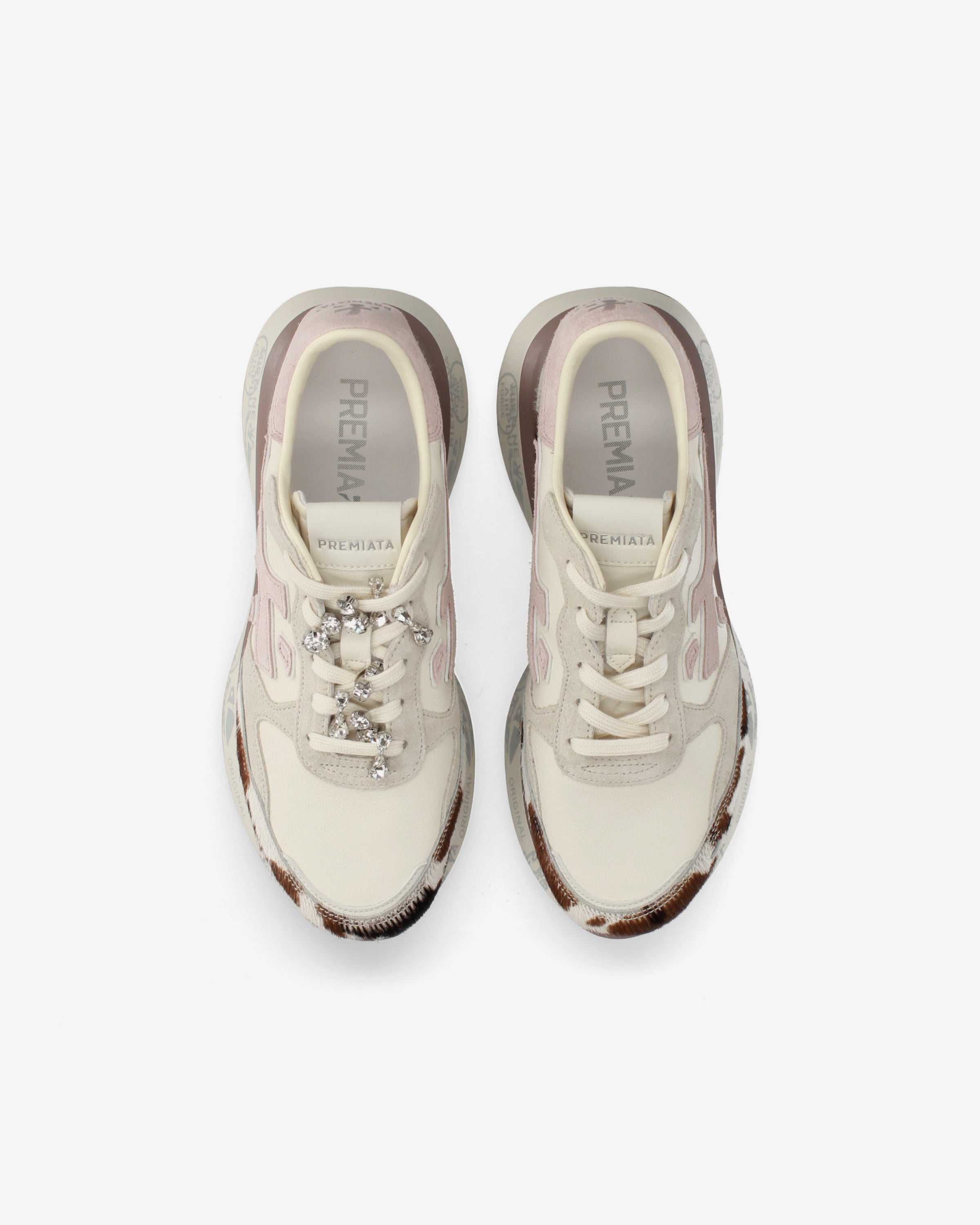 Premiata Lauryn 8456k baskets crème rose