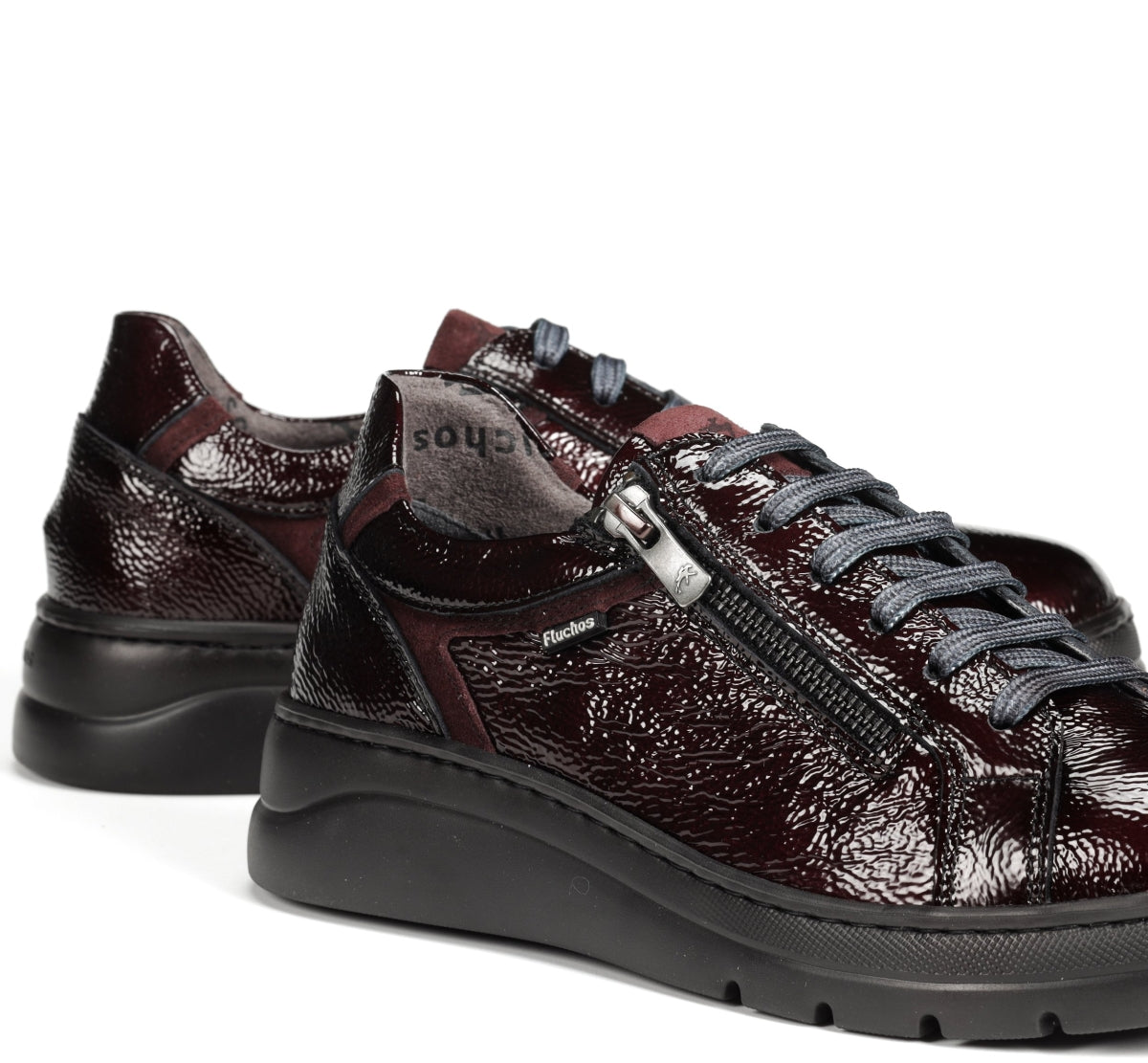 Fluchos Pompas F1666 baskets femme bordeaux léger